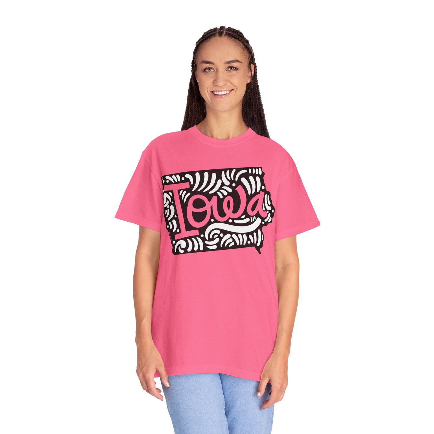 Iowa "Woodcut Series" T-Shirt - 14 Colors in 7 Sizes Available!