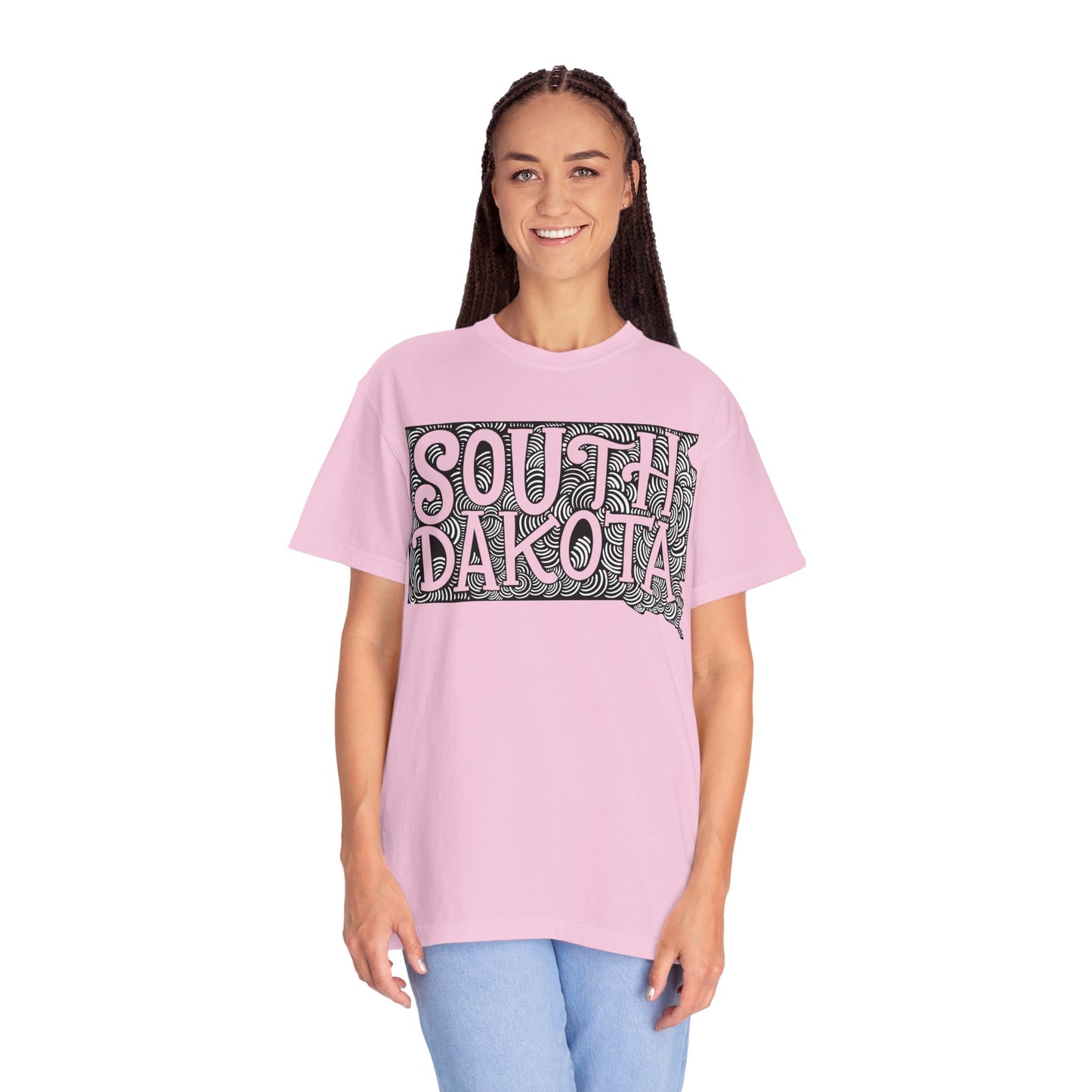 South Dakota "Woodcut Series" T-Shirt - 14 Colors in 7 Sizes Available!