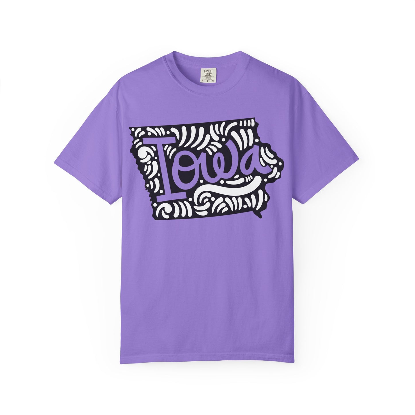 Iowa "Woodcut Series" T-Shirt - 14 Colors in 7 Sizes Available!