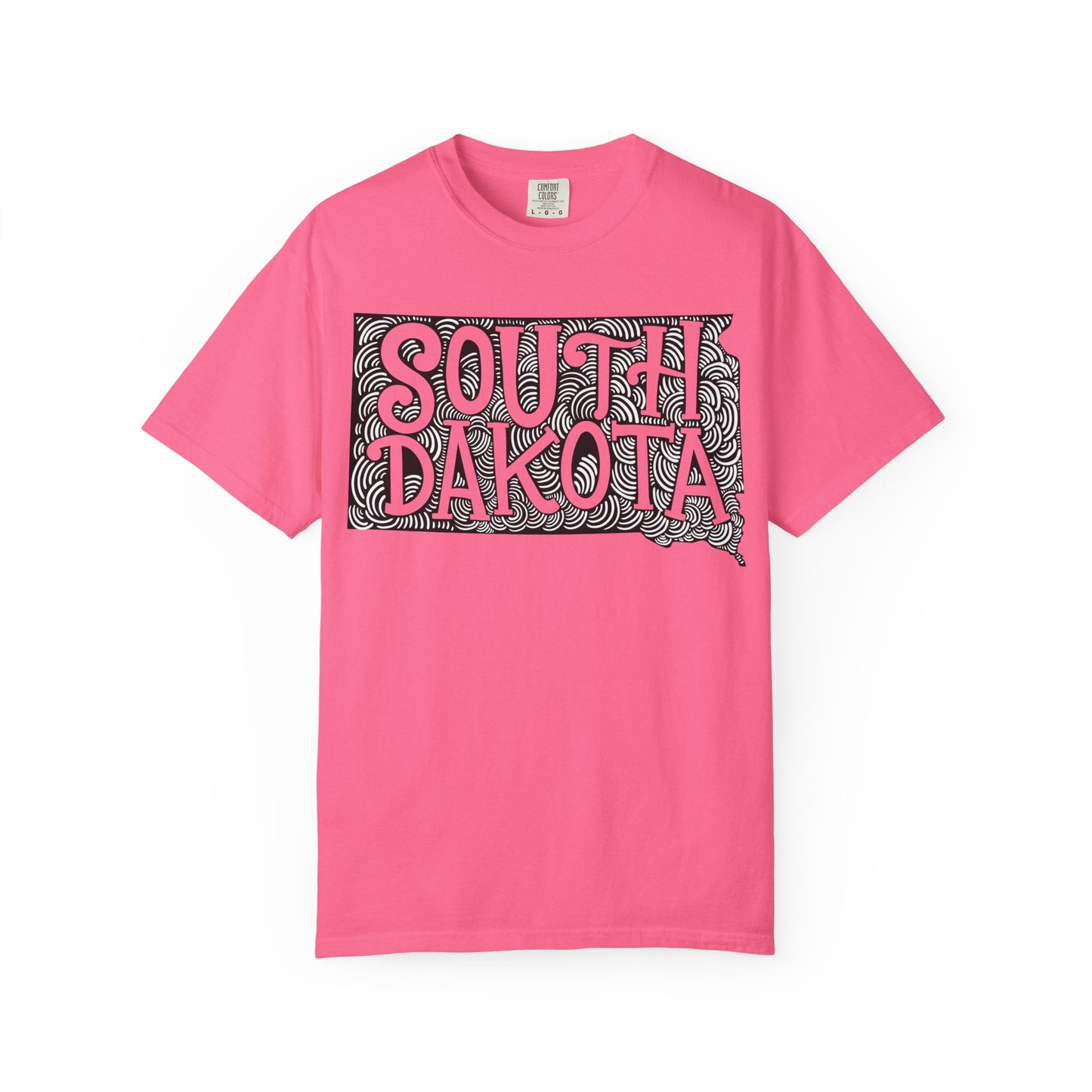 South Dakota "Woodcut Series" T-Shirt - 14 Colors in 7 Sizes Available!