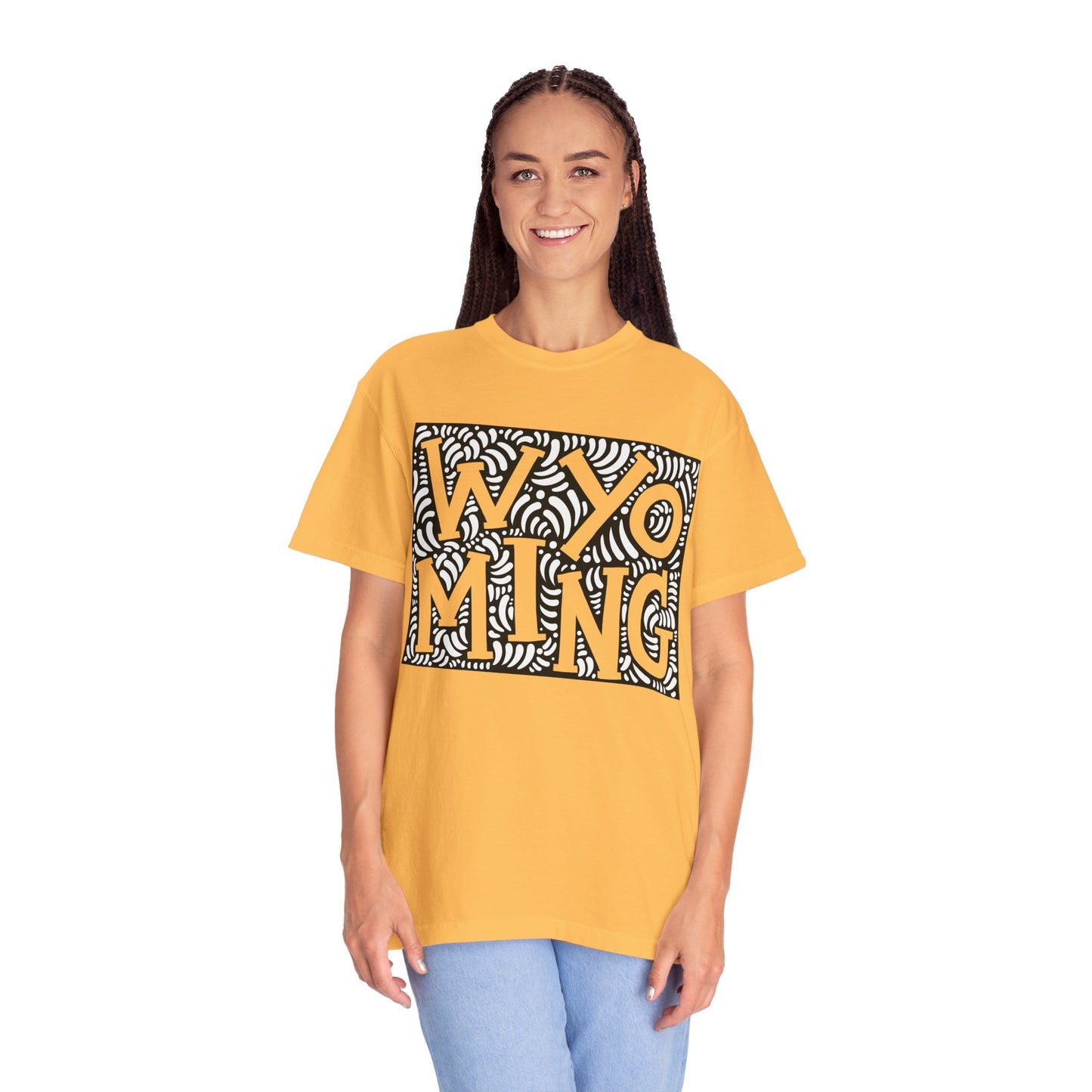 Wyoming "Woodcut Series" T-Shirt - 14 Colors in 7 Sizes Available!