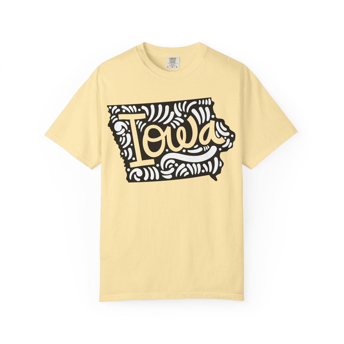 Iowa "Woodcut Series" T-Shirt - 14 Colors in 7 Sizes Available!