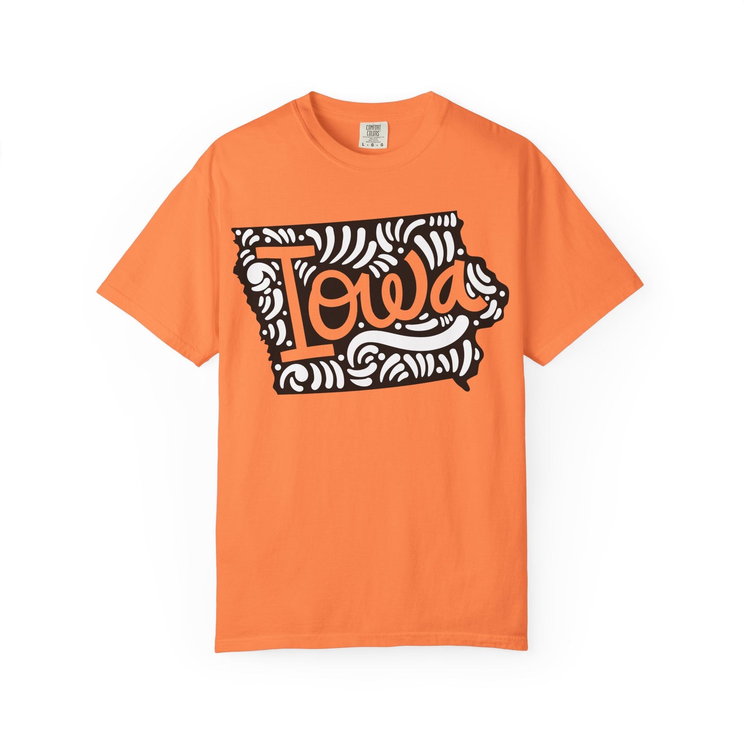 Iowa "Woodcut Series" T-Shirt - 14 Colors in 7 Sizes Available!
