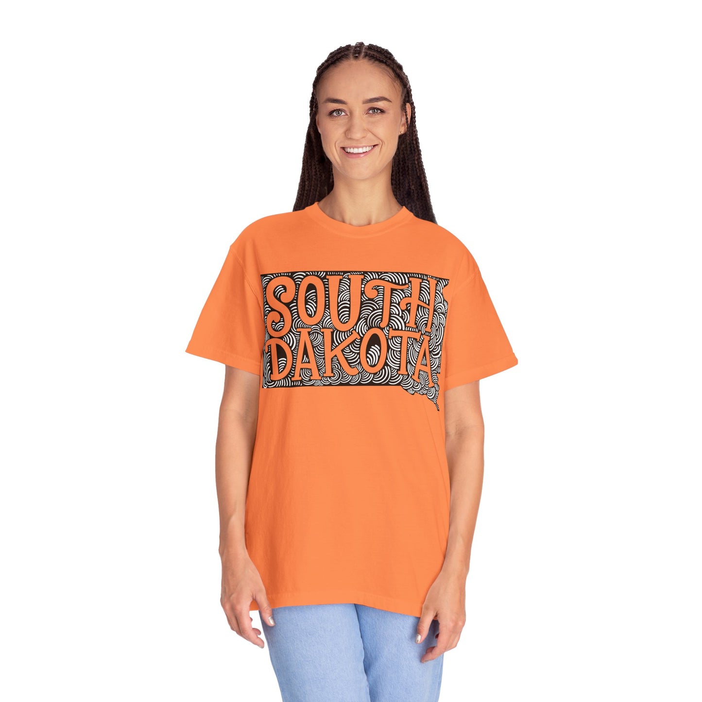 South Dakota "Woodcut Series" T-Shirt - 14 Colors in 7 Sizes Available!