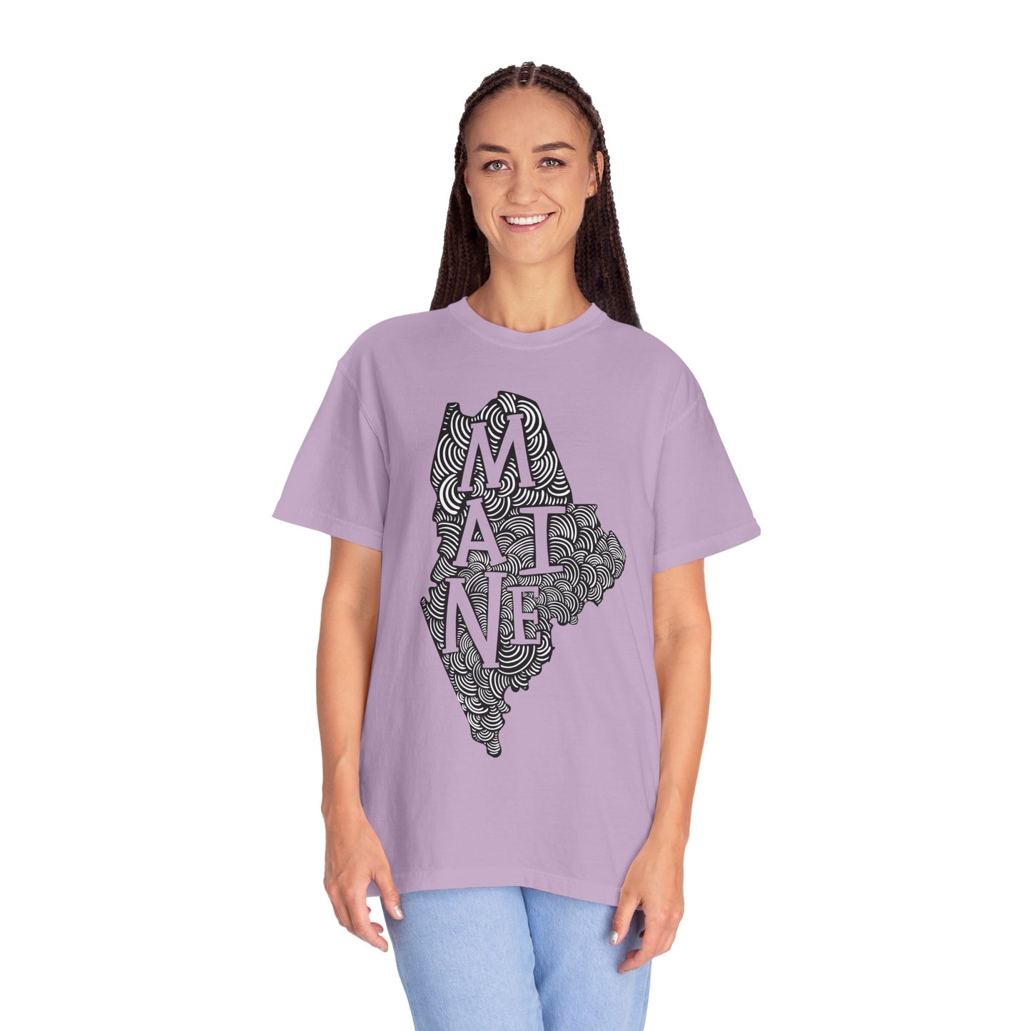 Maine "Woodcut Series" T-Shirt - 14 Colors in 7 Sizes Available!