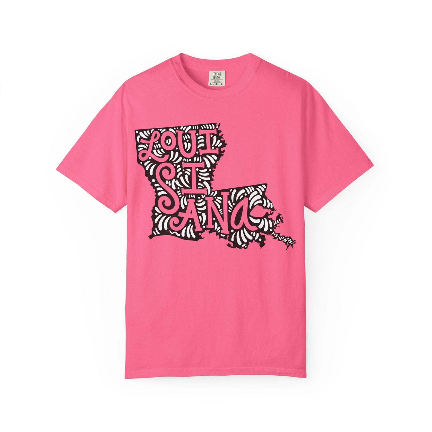 Louisiana "Woodcut Series" T-Shirt - 14 Colors in 7 Sizes Available!