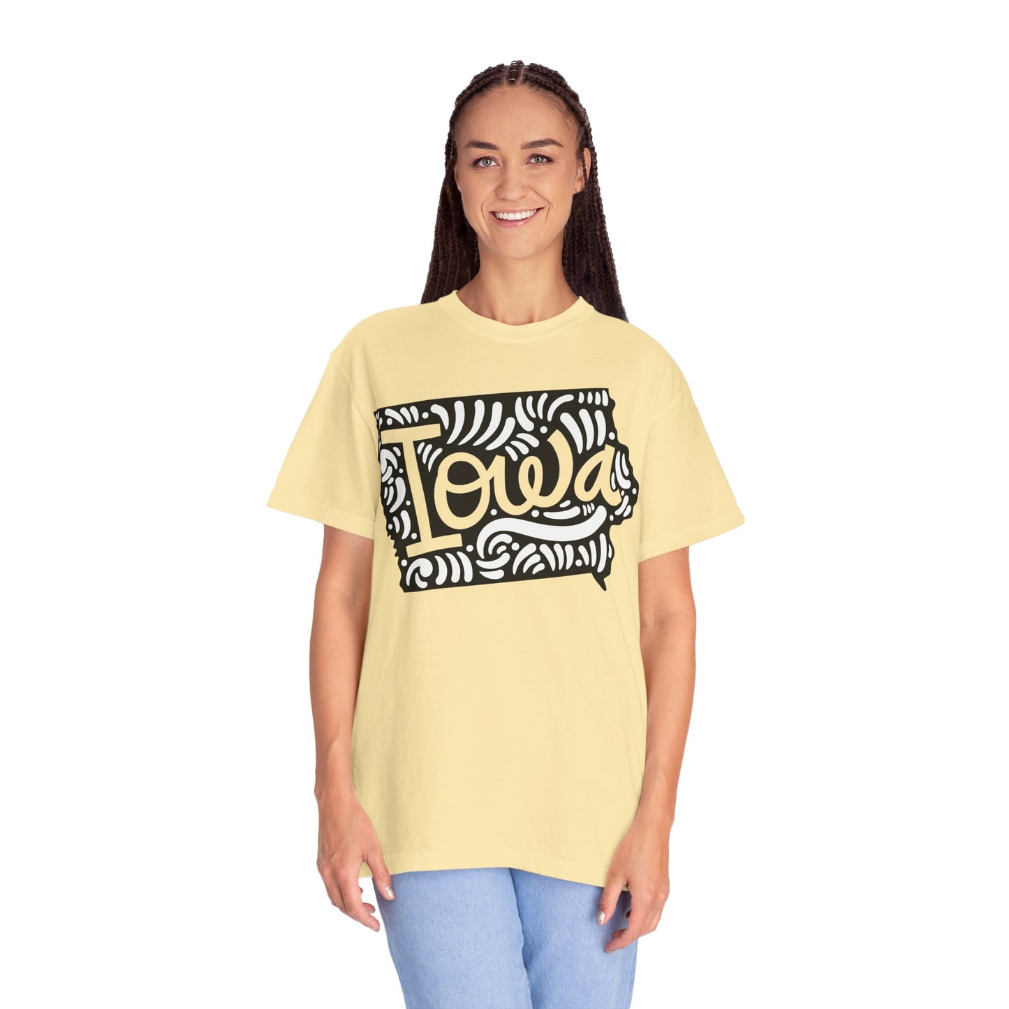 Iowa "Woodcut Series" T-Shirt - 14 Colors in 7 Sizes Available!