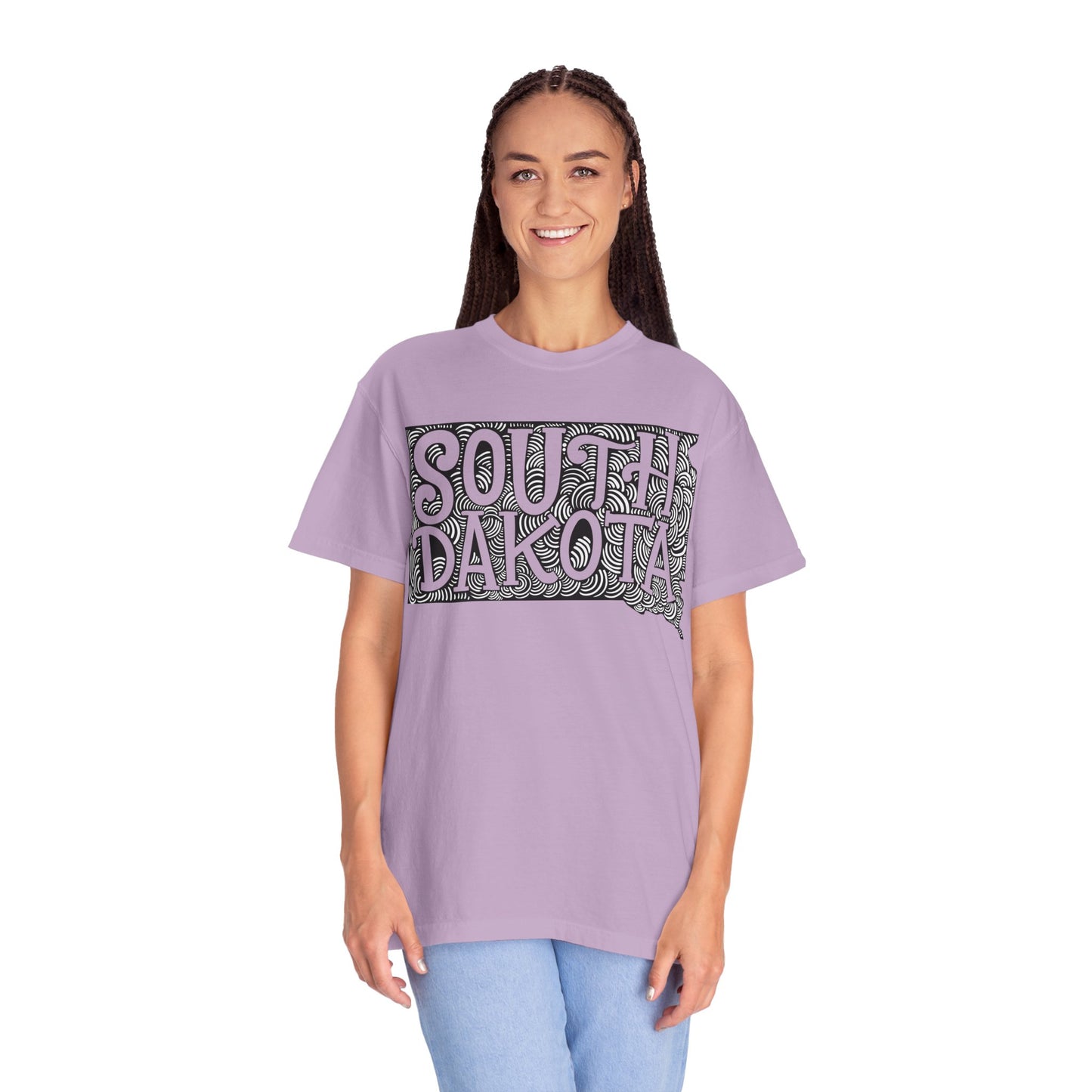 South Dakota "Woodcut Series" T-Shirt - 14 Colors in 7 Sizes Available!