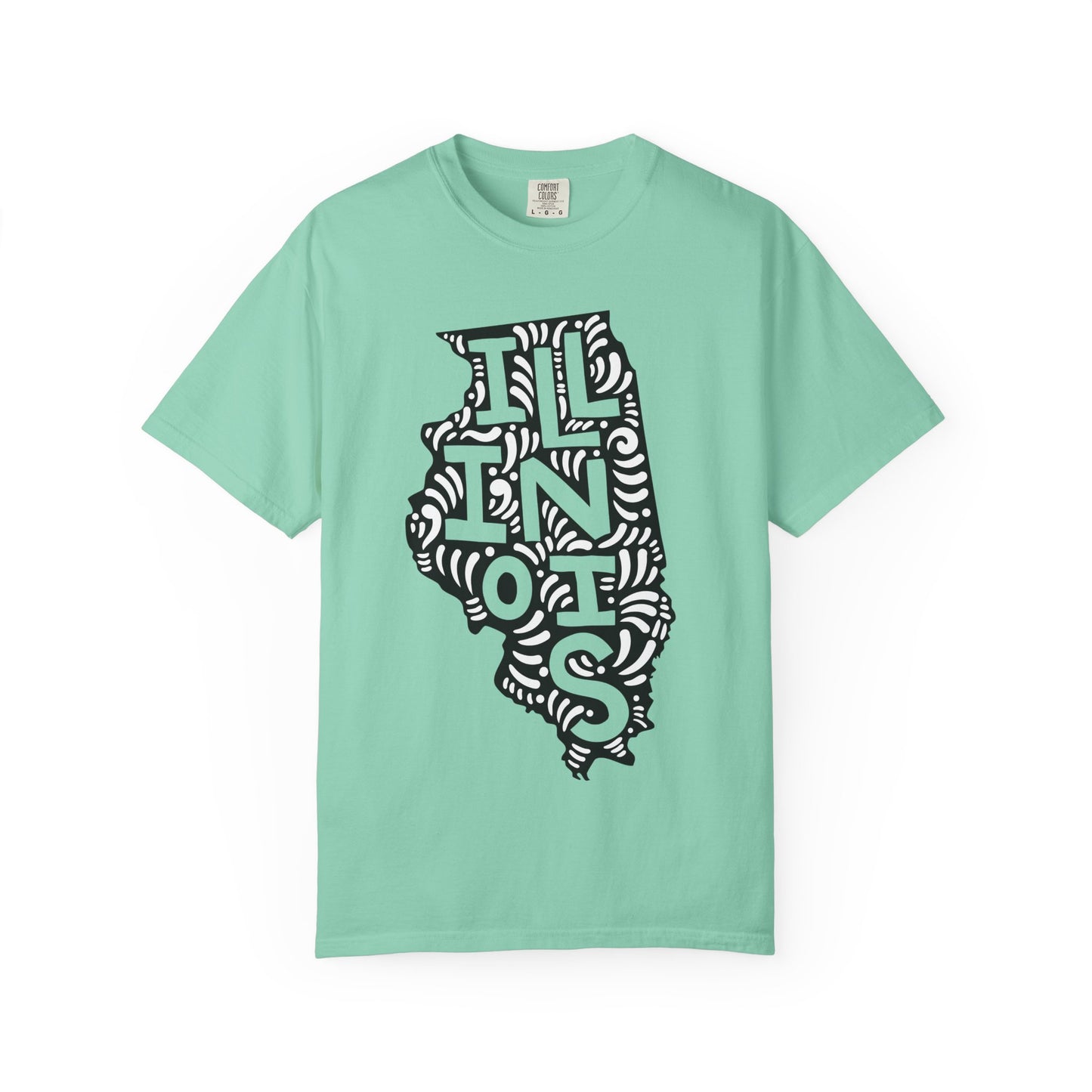 Illinois "Woodcut Series" T-Shirt - 14 Colors in 7 Sizes Available!