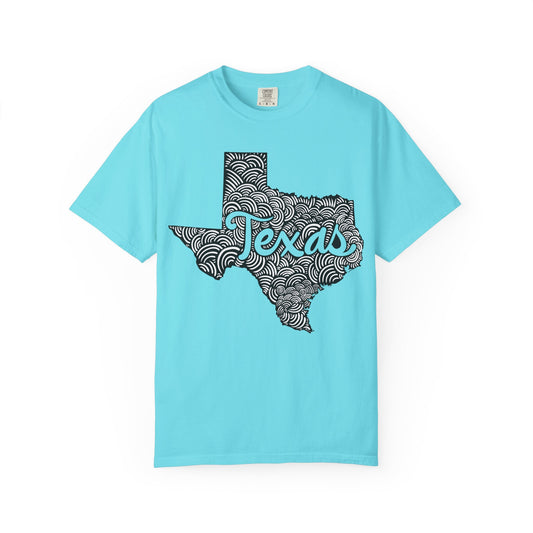Texas "Woodcut Series" T-Shirt - 14 Colors in 7 Sizes Available!