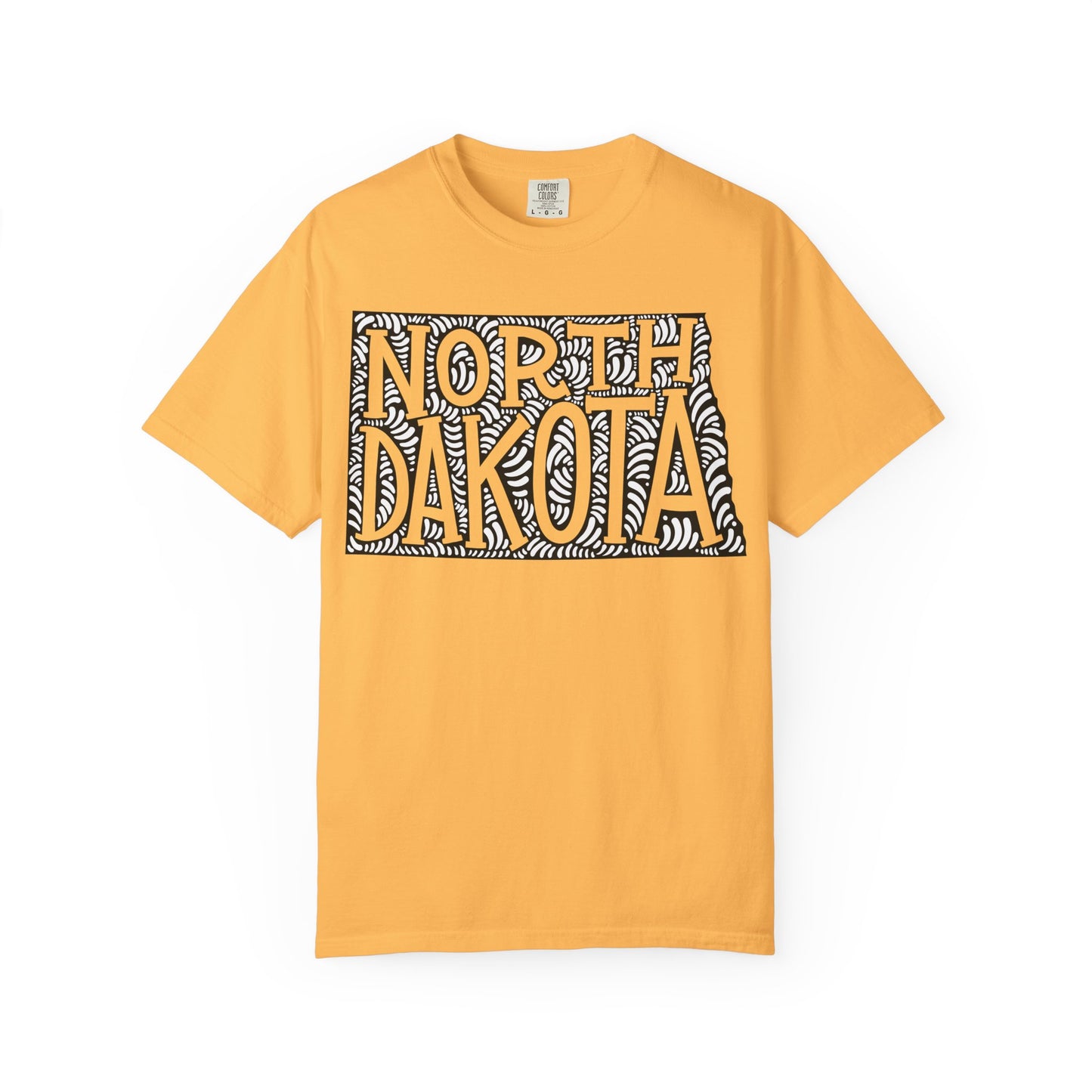 North Dakota "Woodcut Series" T-Shirt - 14 Colors in 7 Sizes Available!