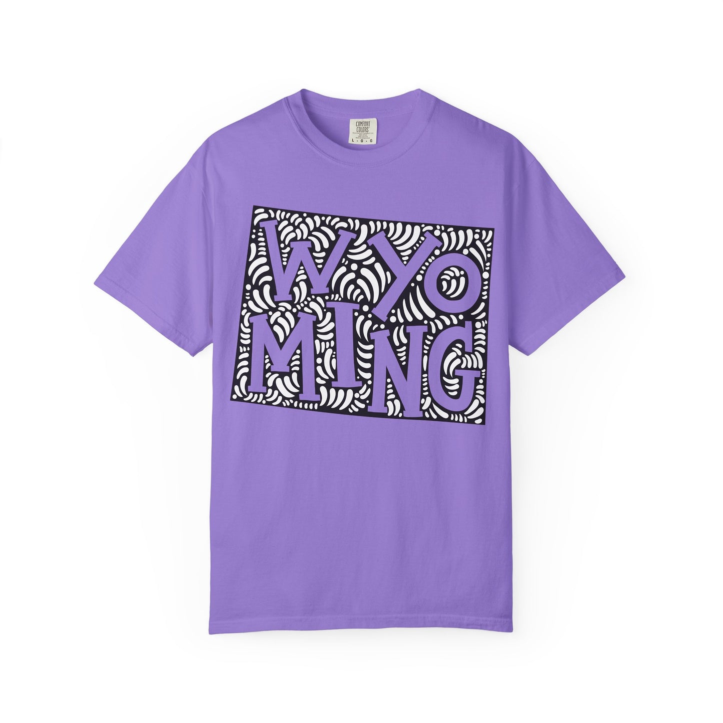 Wyoming "Woodcut Series" T-Shirt - 14 Colors in 7 Sizes Available!