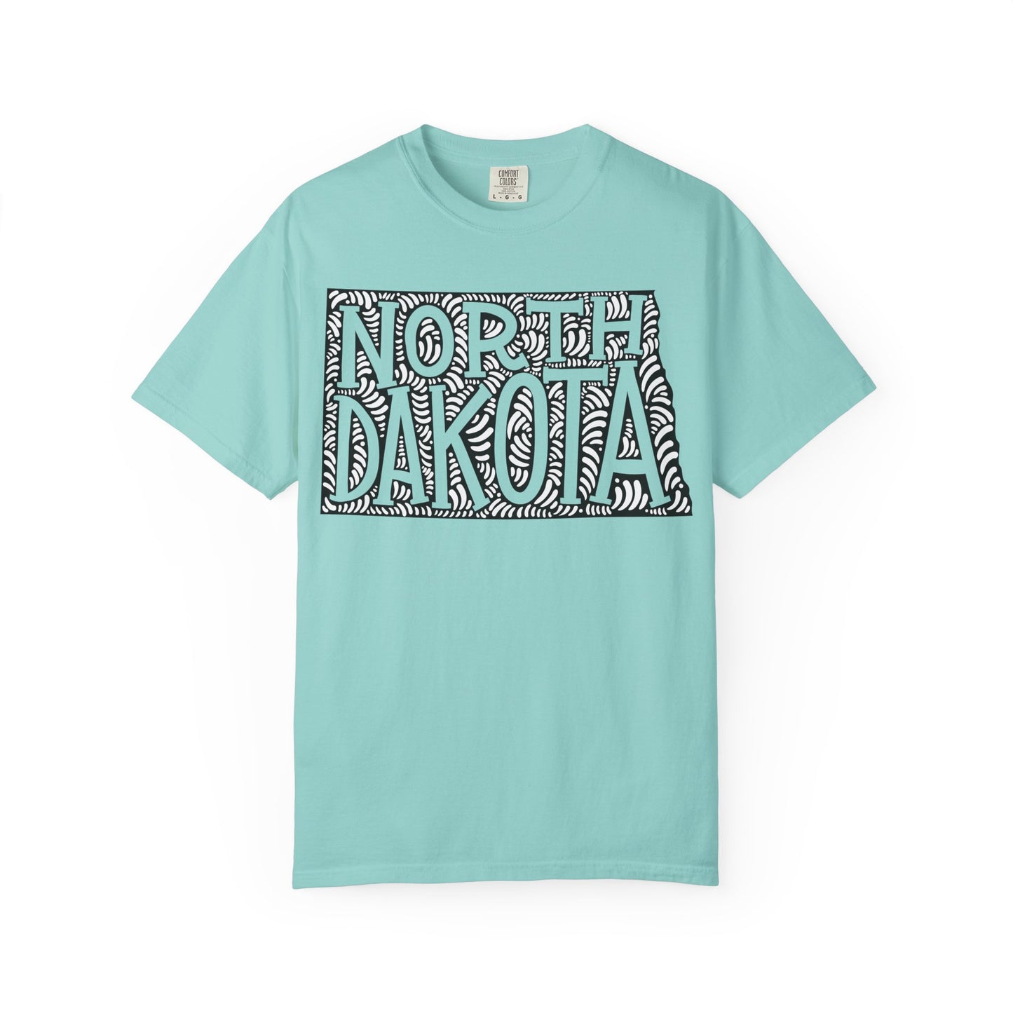 North Dakota "Woodcut Series" T-Shirt - 14 Colors in 7 Sizes Available!