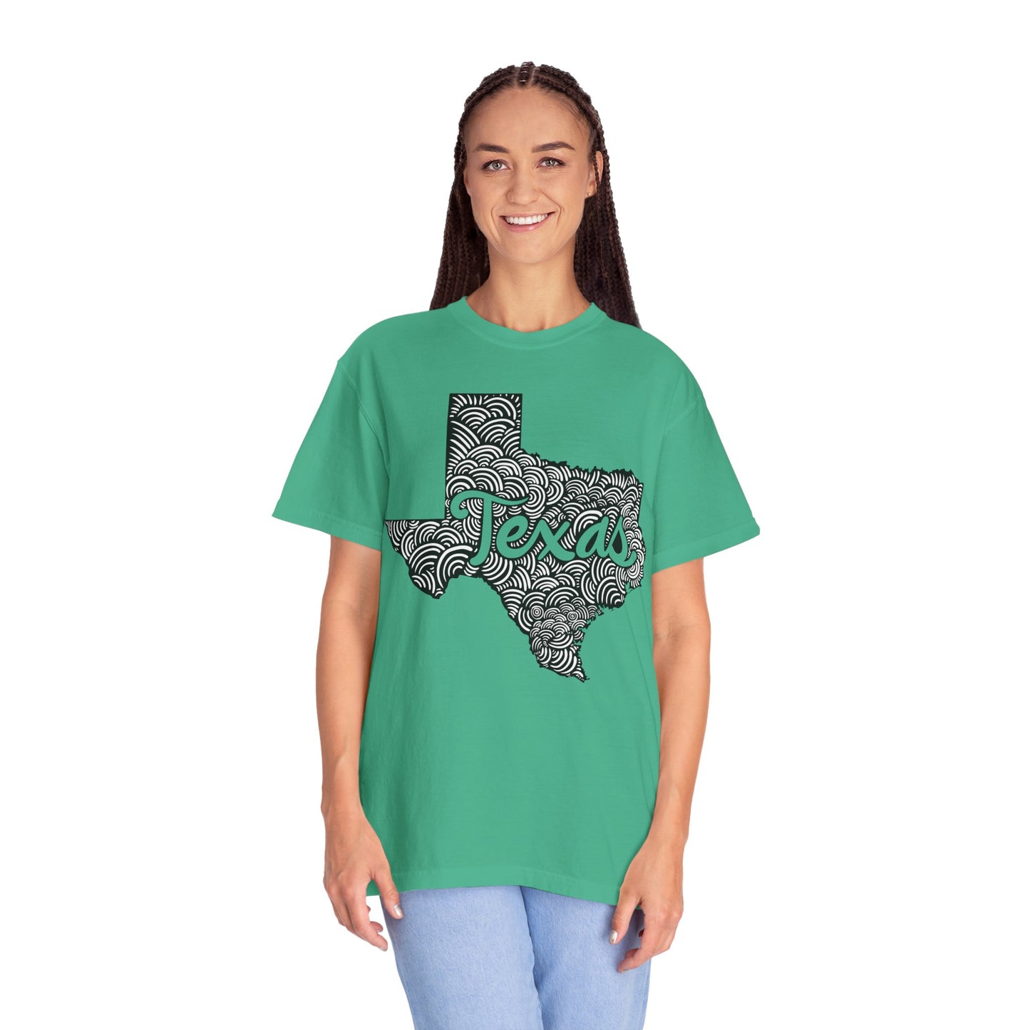 Texas "Woodcut Series" T-Shirt - 14 Colors in 7 Sizes Available!