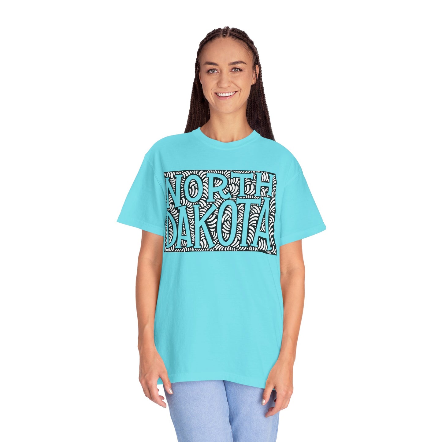 North Dakota "Woodcut Series" T-Shirt - 14 Colors in 7 Sizes Available!
