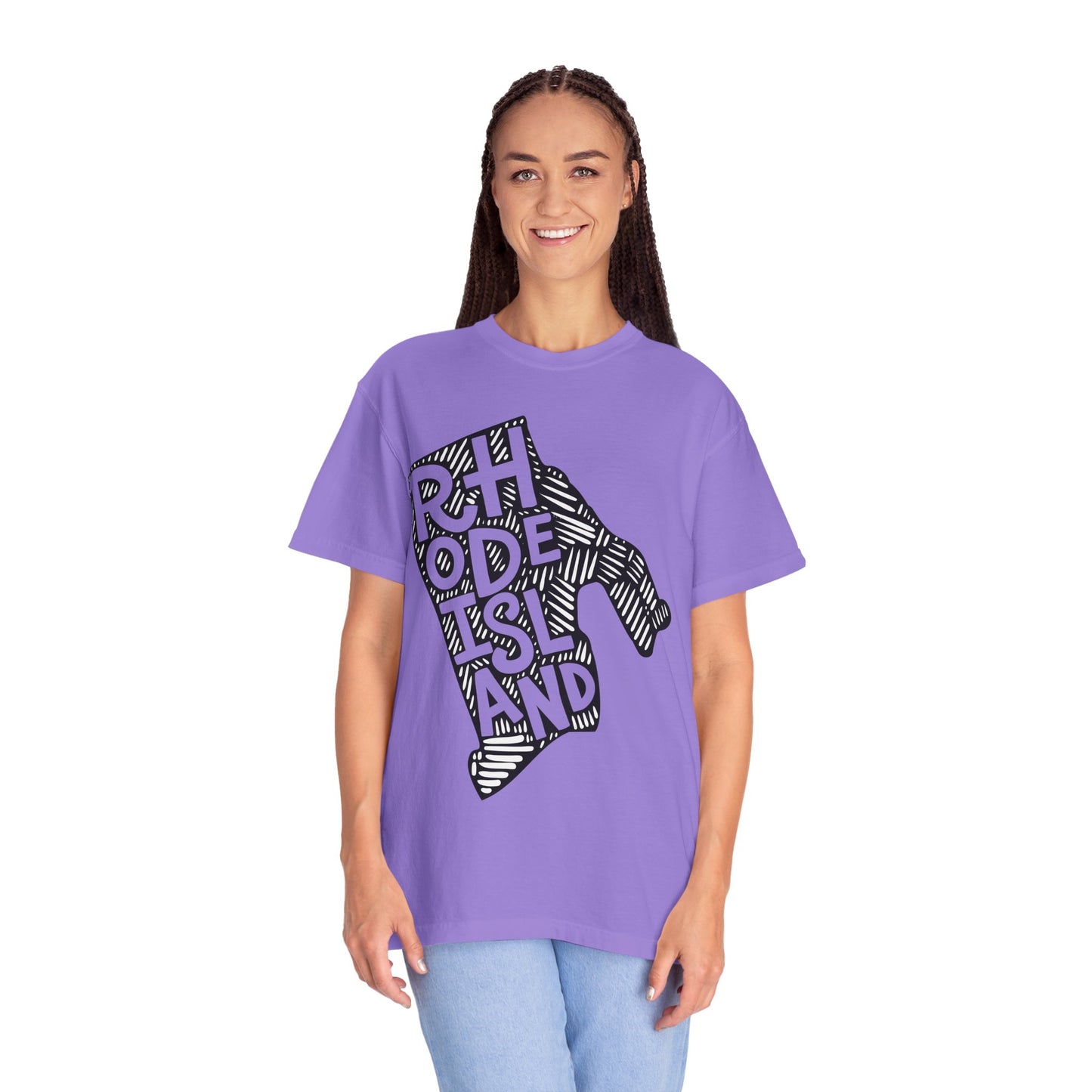 Rhode Island "Woodcut Series" T-Shirt - 14 Colors in 7 Sizes Available!