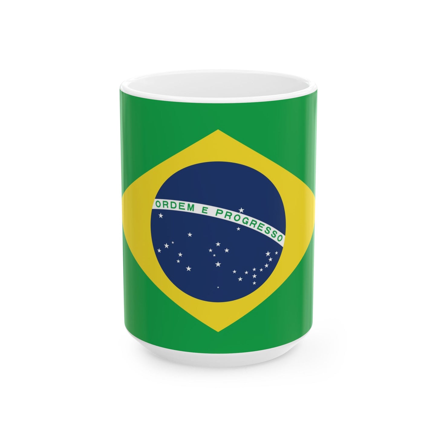 Brazil Flag Ceramic Mug - Available in 11oz & 15oz