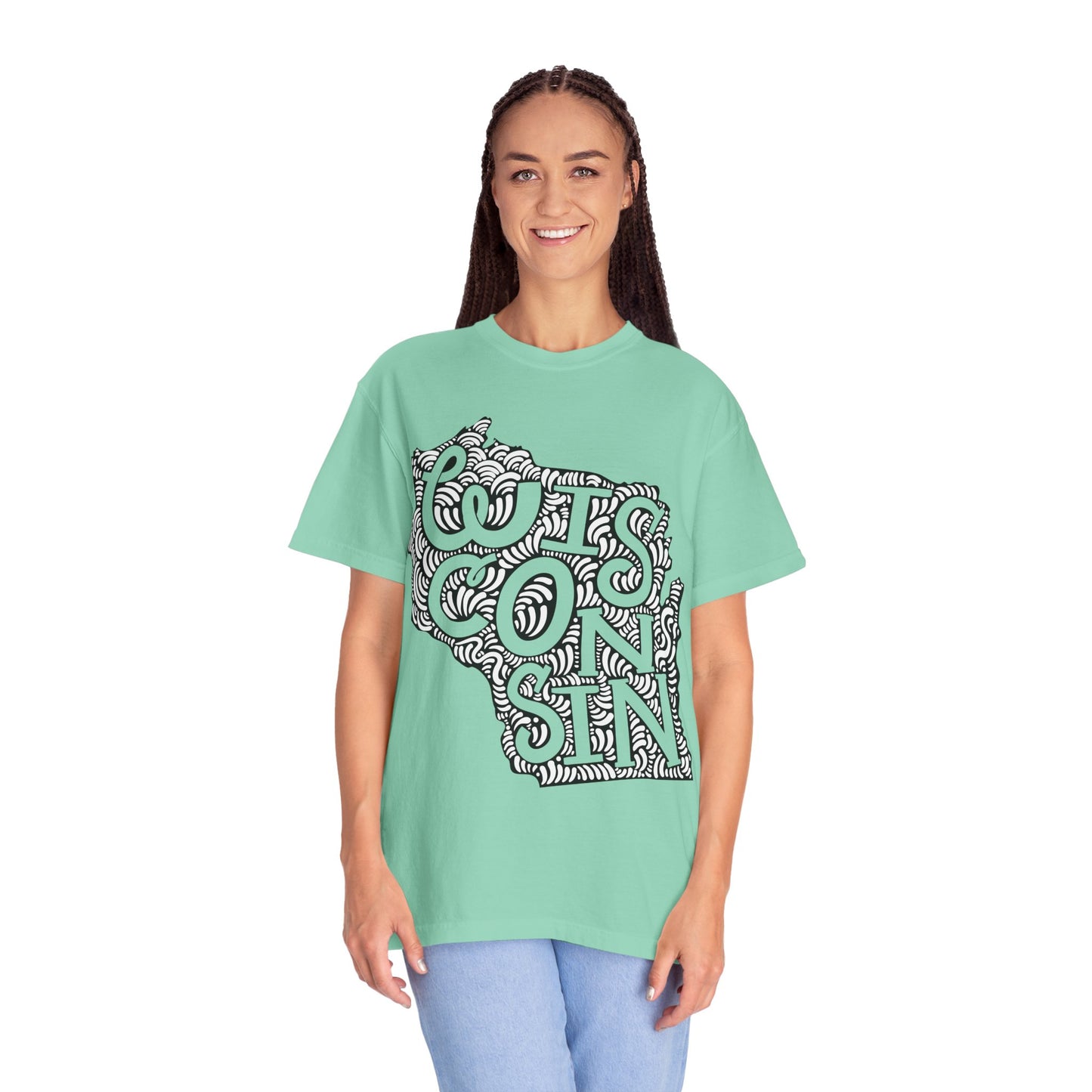 Wisconsin "Woodcut Series" T-Shirt - 14 Colors in 7 Sizes Available!