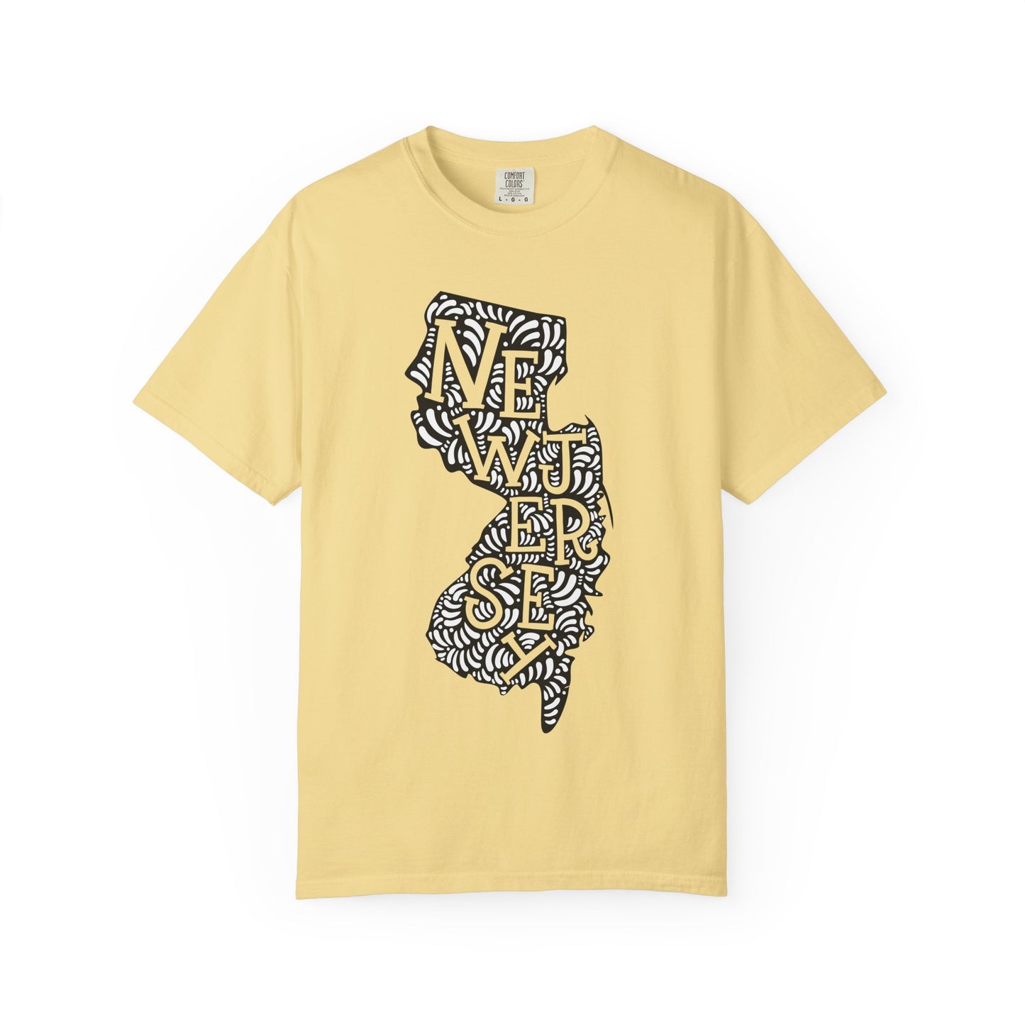 New Jersey "Woodcut Series" T-Shirt - 14 Colors in 7 Sizes Available!