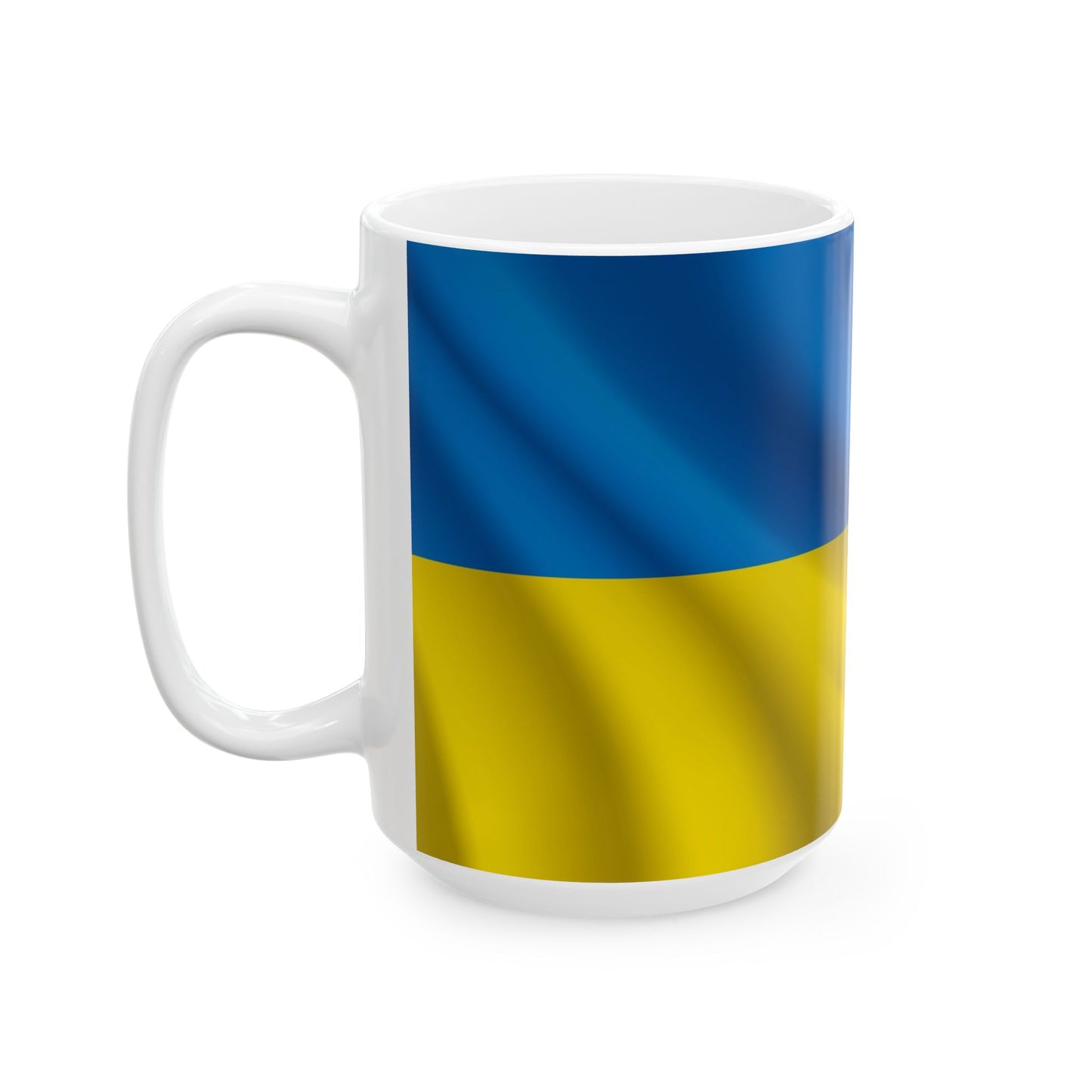 Ukraine Waving Flag Ceramic Mug - Available in 11oz & 15oz