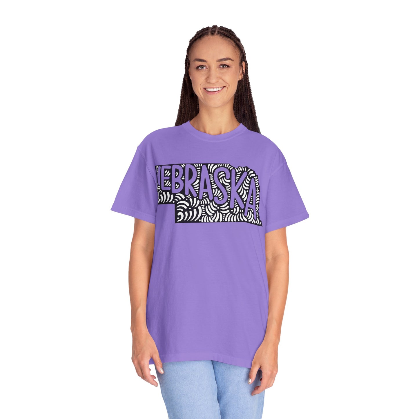 Nebraska "Woodcut Series" T-Shirt - 14 Colors in 7 Sizes Available!