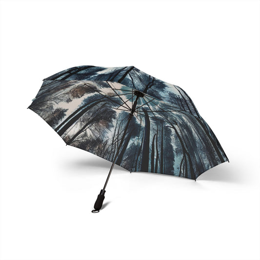 Kaleidoscope Tree Canopy (blue tint) 48" Semi-Automatic Foldable Umbrella