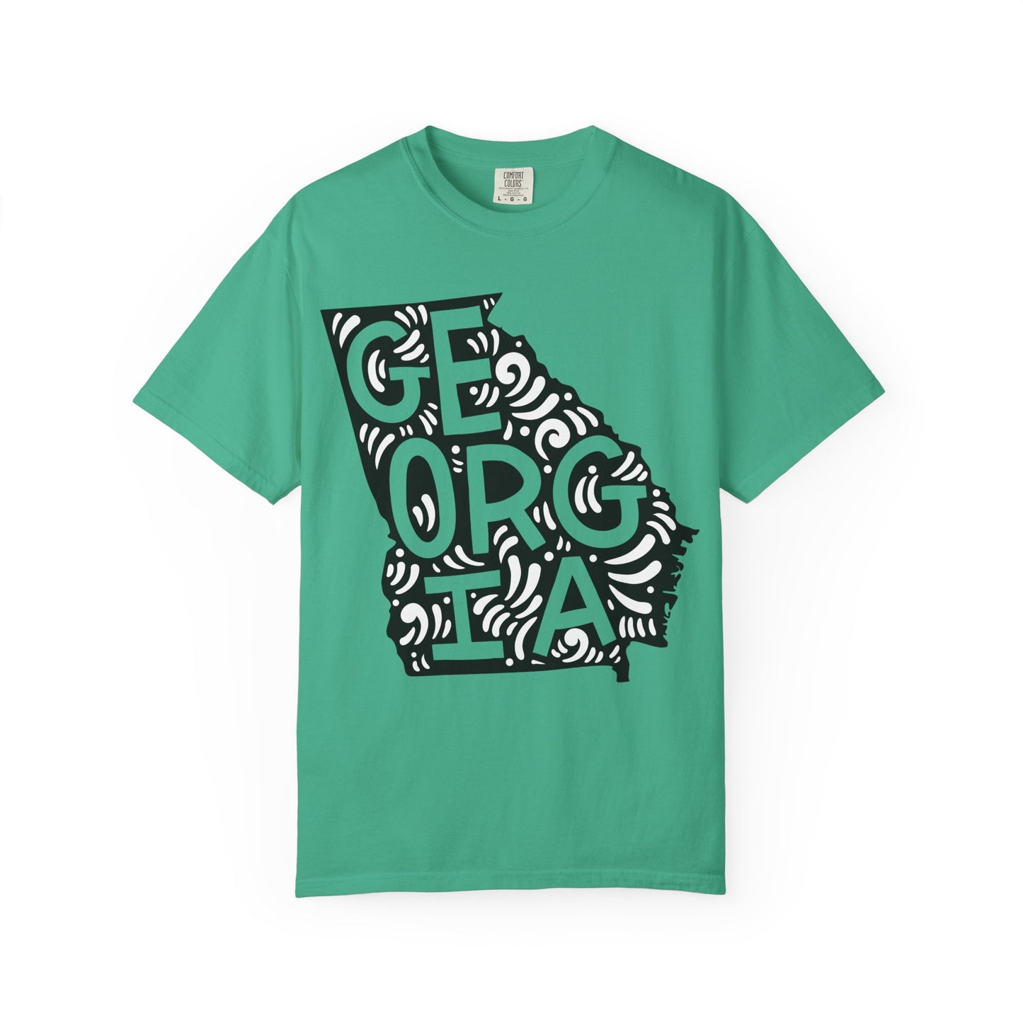 Georgia "Woodcut Series" T-Shirt - 14 Colors in 7 Sizes Available!