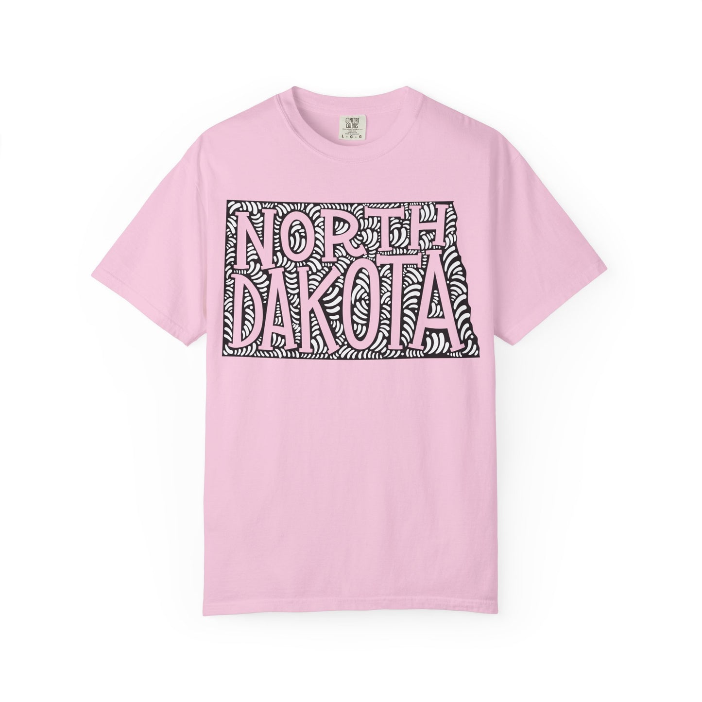 North Dakota "Woodcut Series" T-Shirt - 14 Colors in 7 Sizes Available!