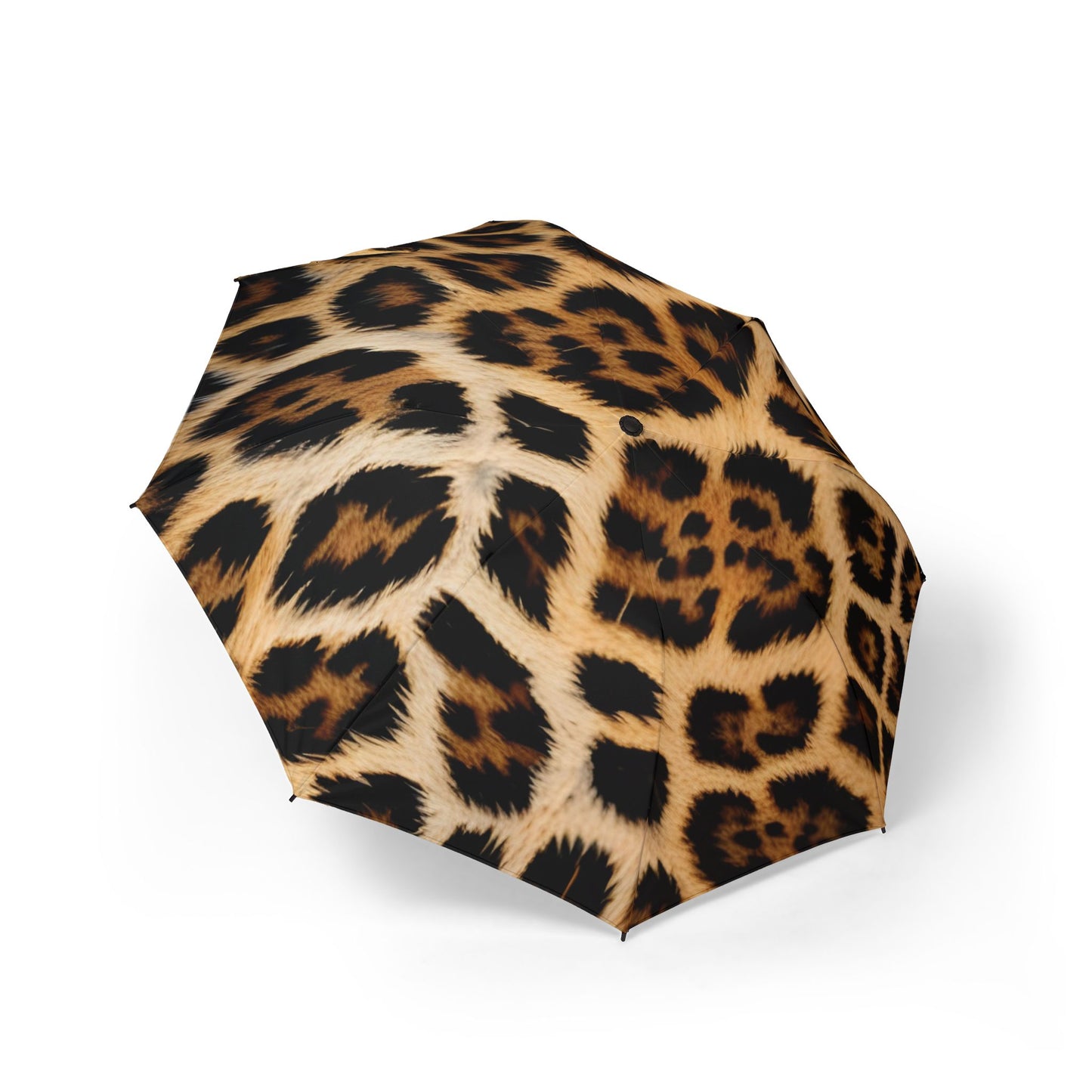 Leopard Cheetah Spots Animal Print 48" Semi-Automatic Foldable Umbrella
