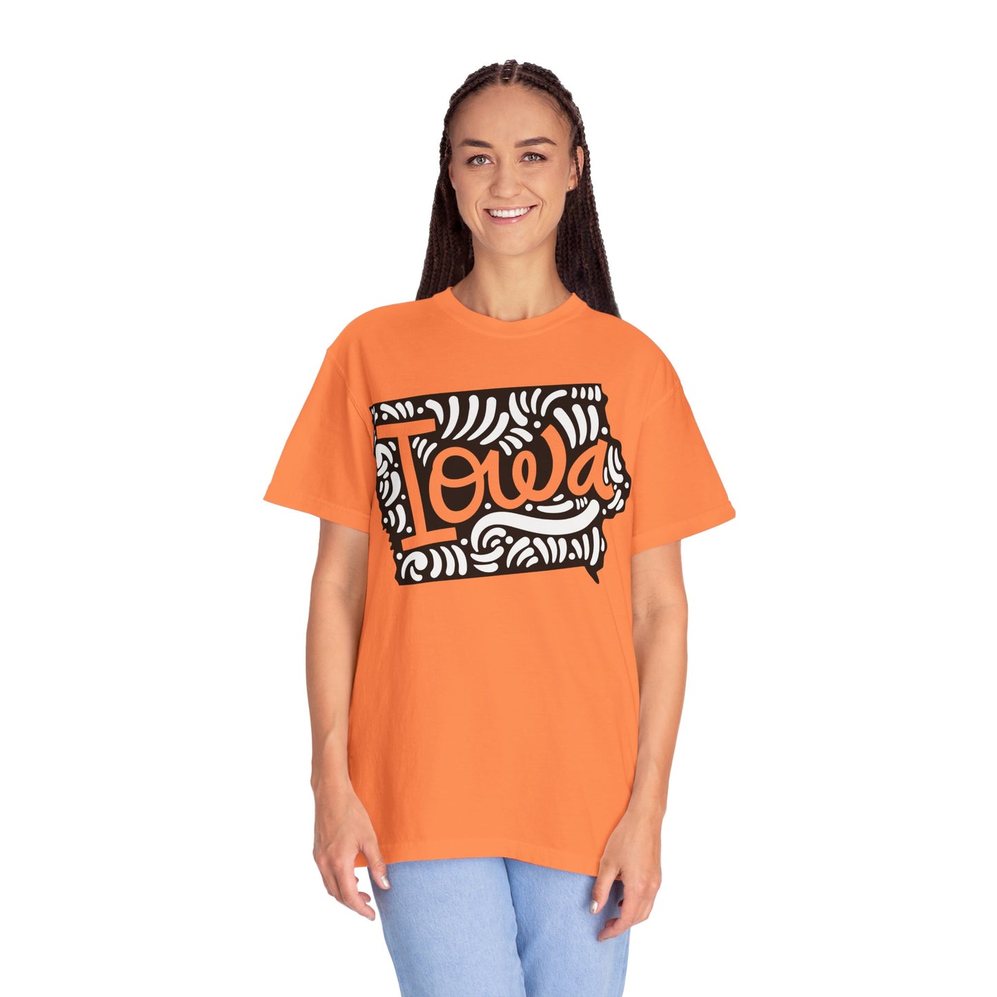 Iowa "Woodcut Series" T-Shirt - 14 Colors in 7 Sizes Available!