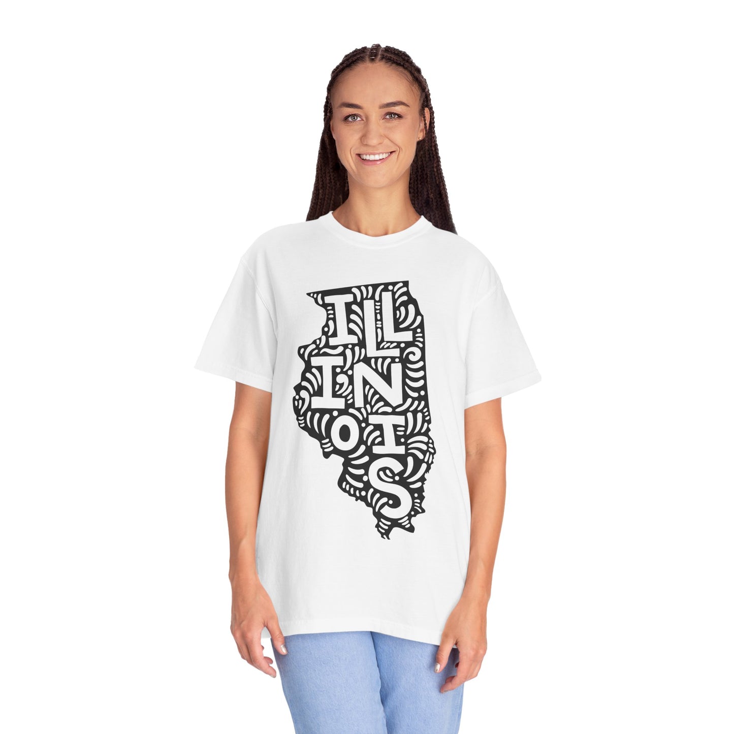 Illinois "Woodcut Series" T-Shirt - 14 Colors in 7 Sizes Available!