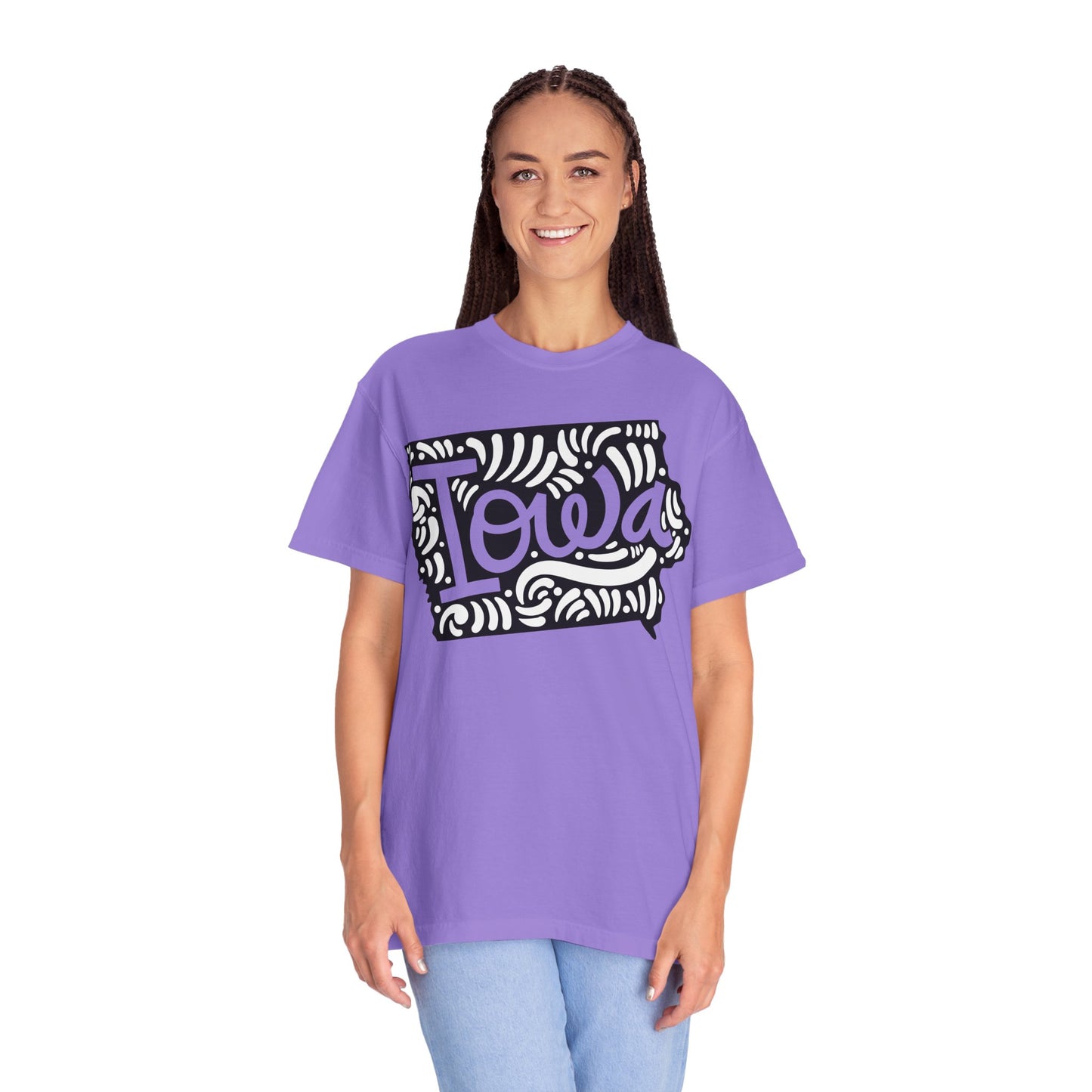 Iowa "Woodcut Series" T-Shirt - 14 Colors in 7 Sizes Available!