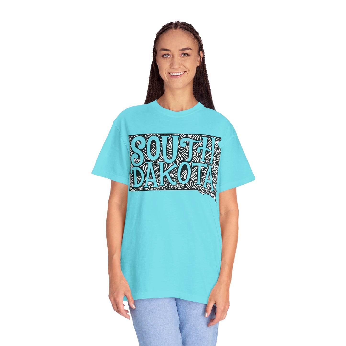 South Dakota "Woodcut Series" T-Shirt - 14 Colors in 7 Sizes Available!
