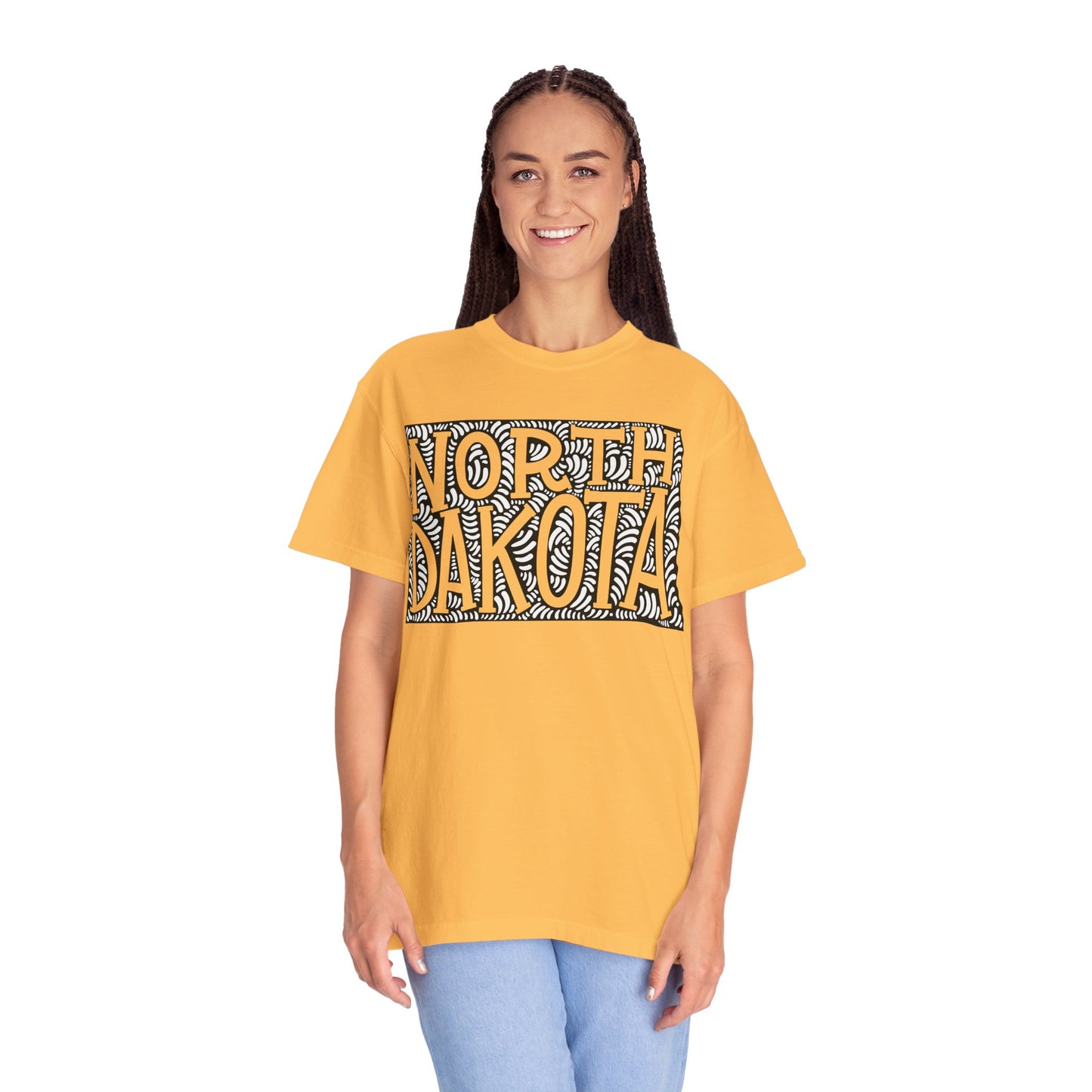 North Dakota "Woodcut Series" T-Shirt - 14 Colors in 7 Sizes Available!