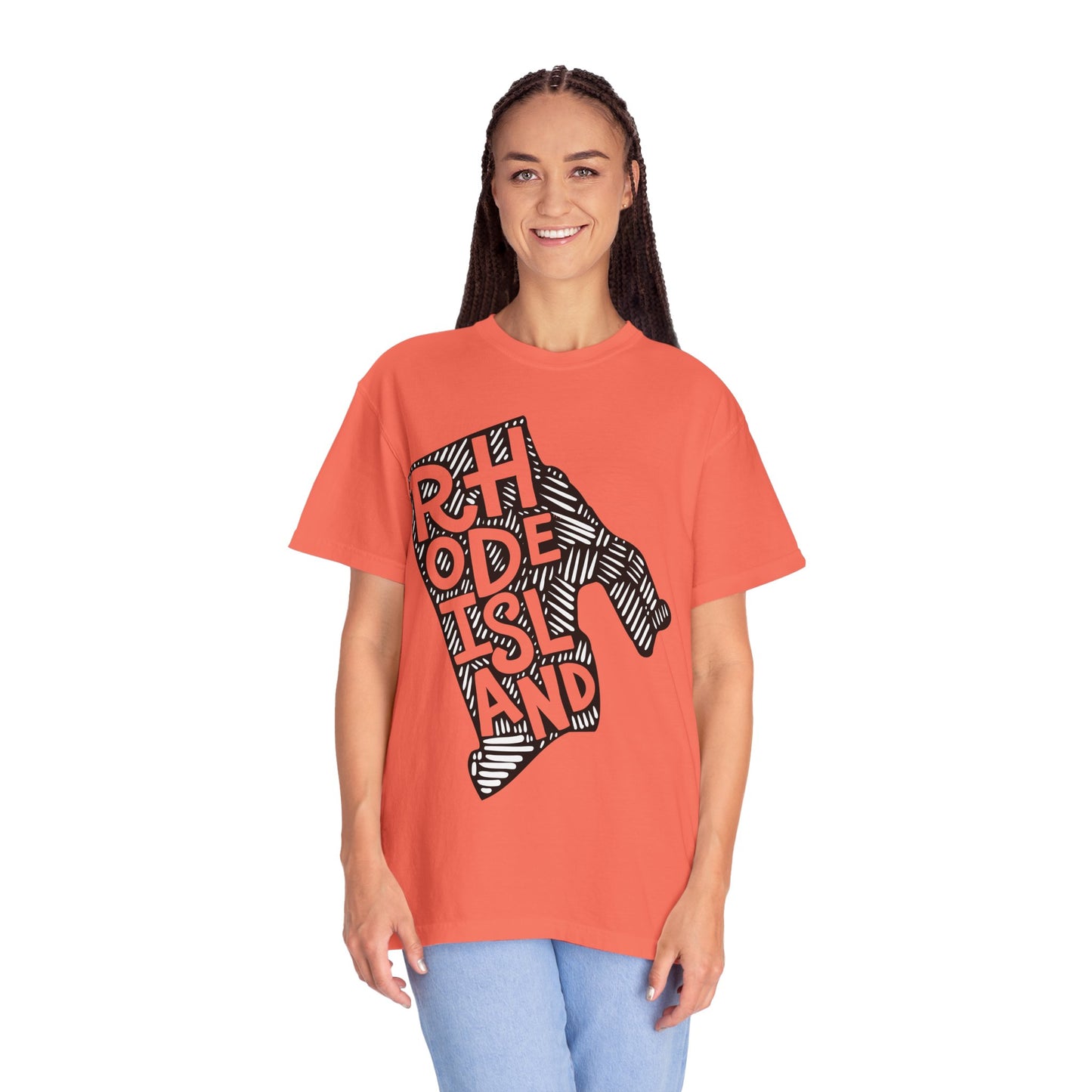 Rhode Island "Woodcut Series" T-Shirt - 14 Colors in 7 Sizes Available!