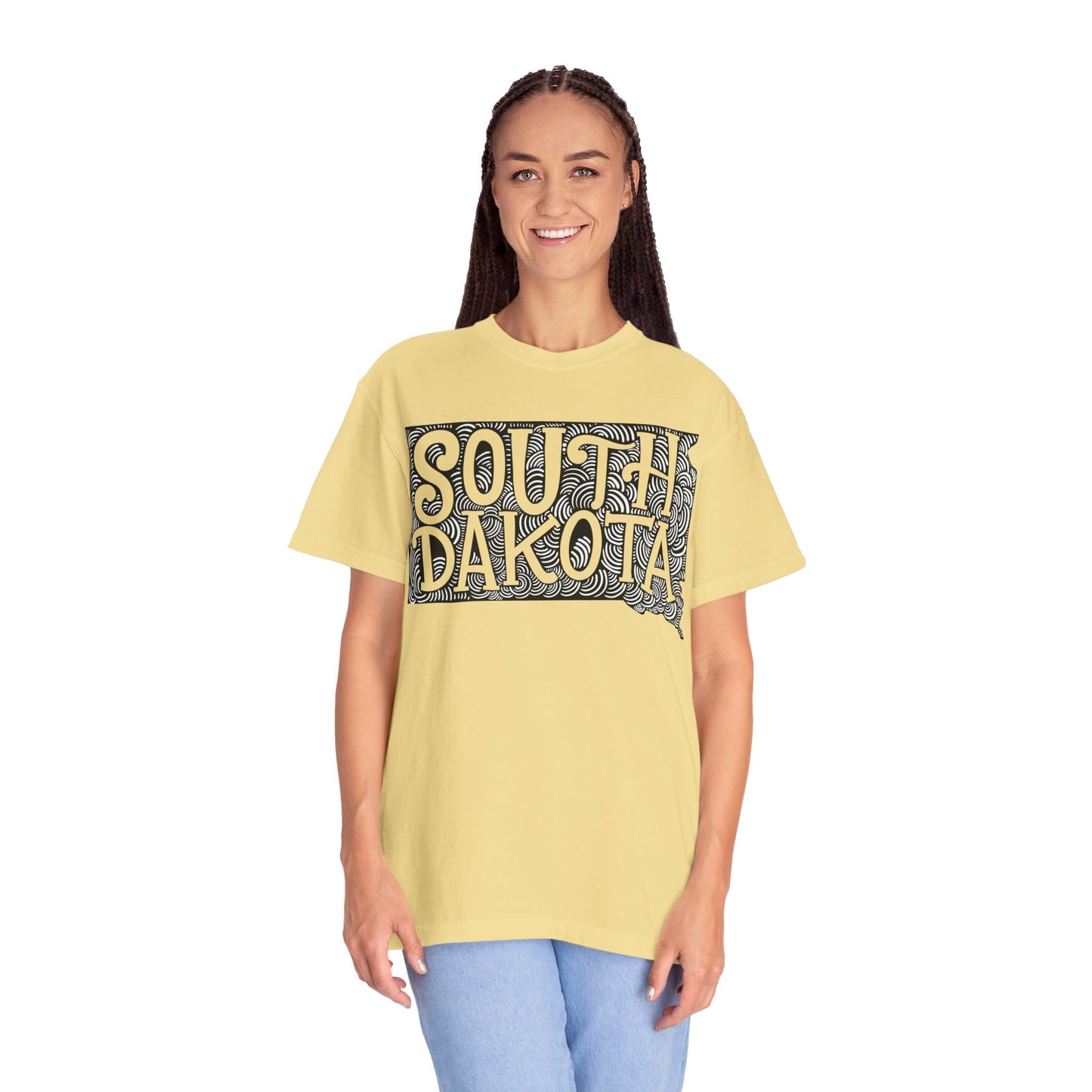 South Dakota "Woodcut Series" T-Shirt - 14 Colors in 7 Sizes Available!