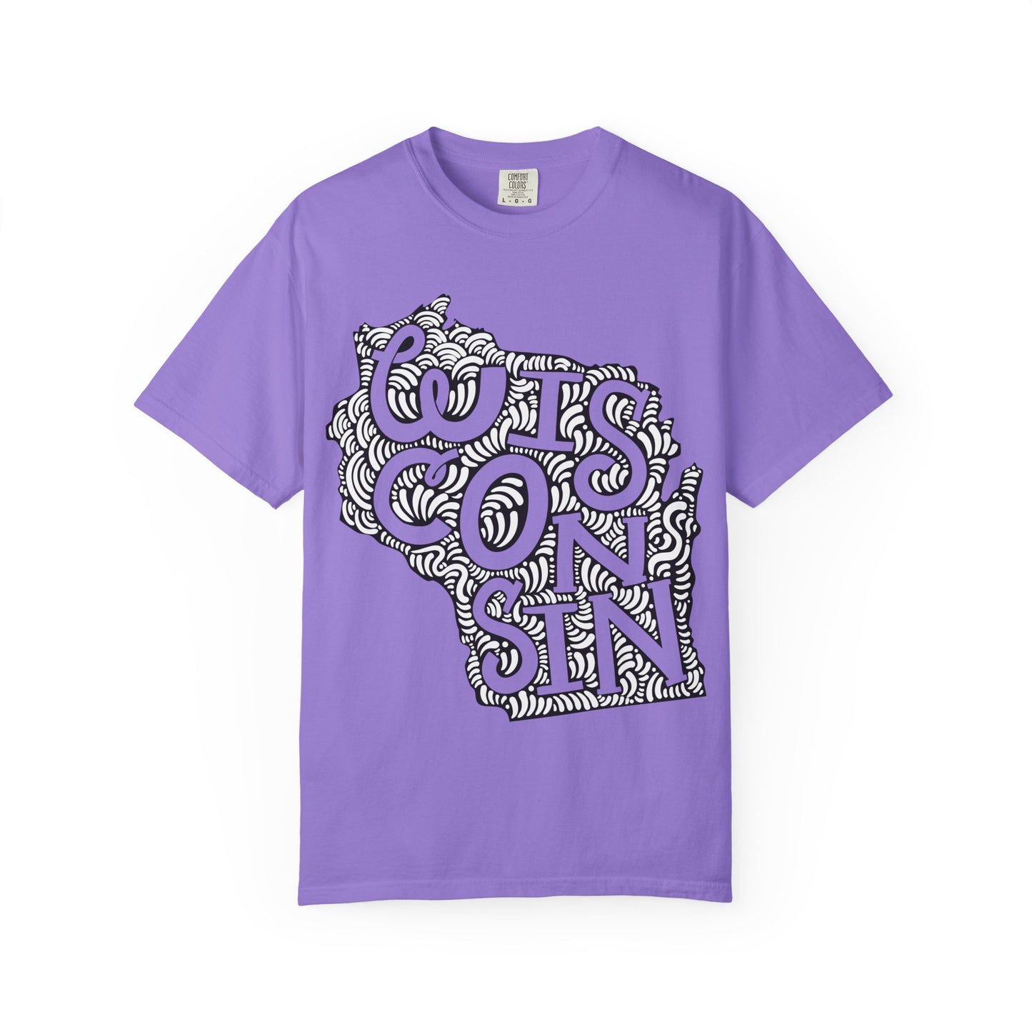 Wisconsin "Woodcut Series" T-Shirt - 14 Colors in 7 Sizes Available!