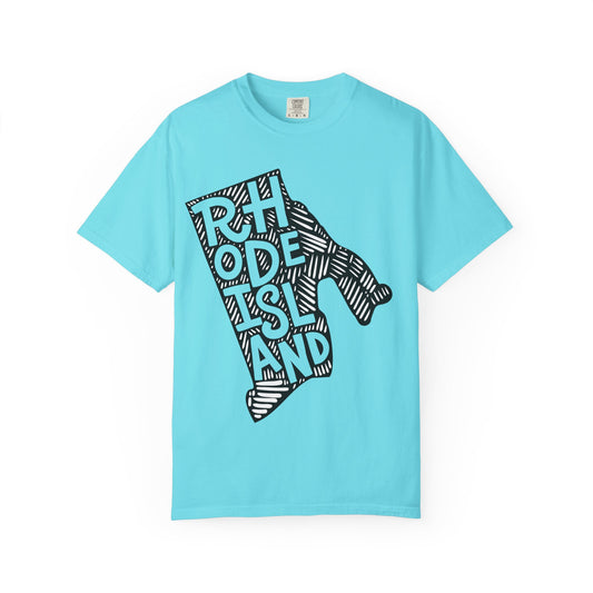 Rhode Island "Woodcut Series" T-Shirt - 14 Colors in 7 Sizes Available!
