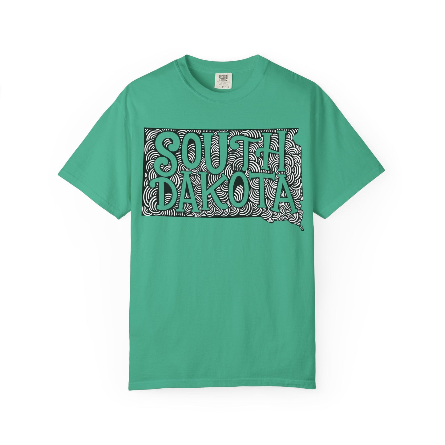 South Dakota "Woodcut Series" T-Shirt - 14 Colors in 7 Sizes Available!