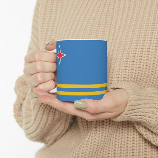 Aruba Flag Ceramic Mug - Available in 11oz & 15oz