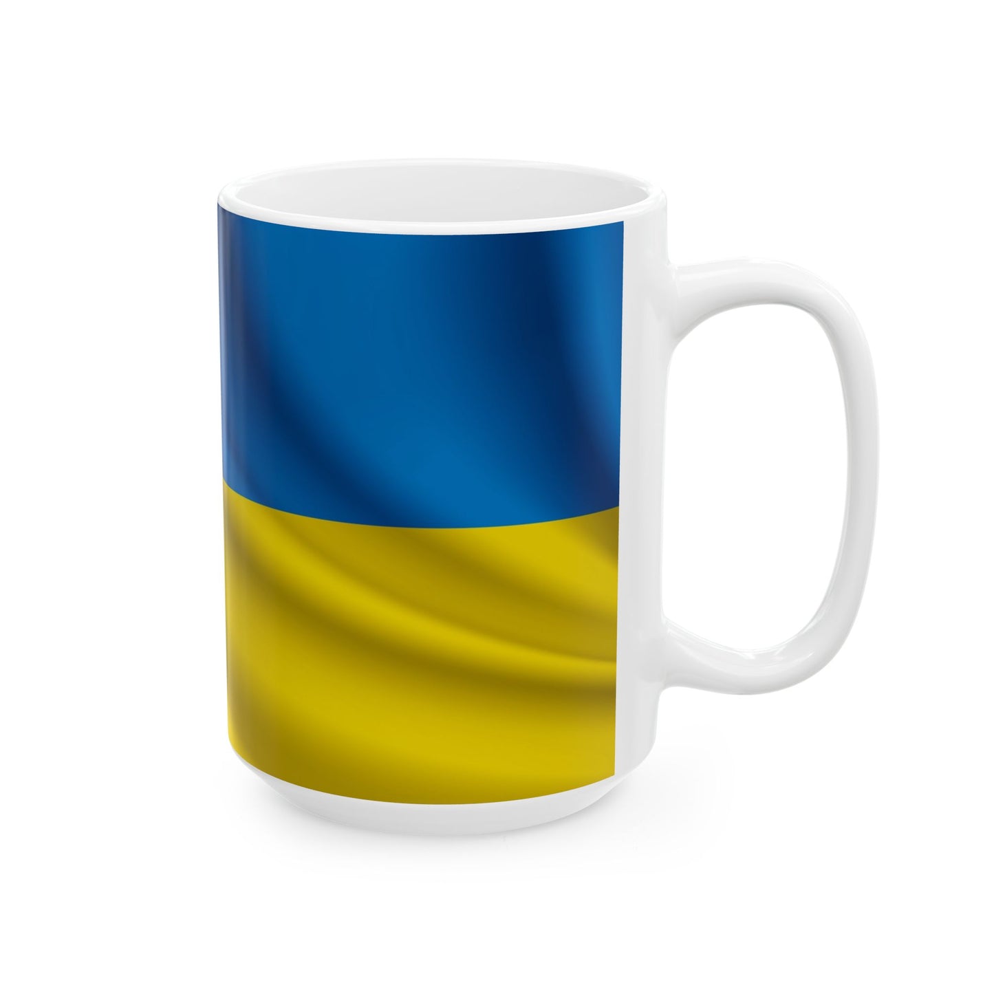 Ukraine Waving Flag Ceramic Mug - Available in 11oz & 15oz