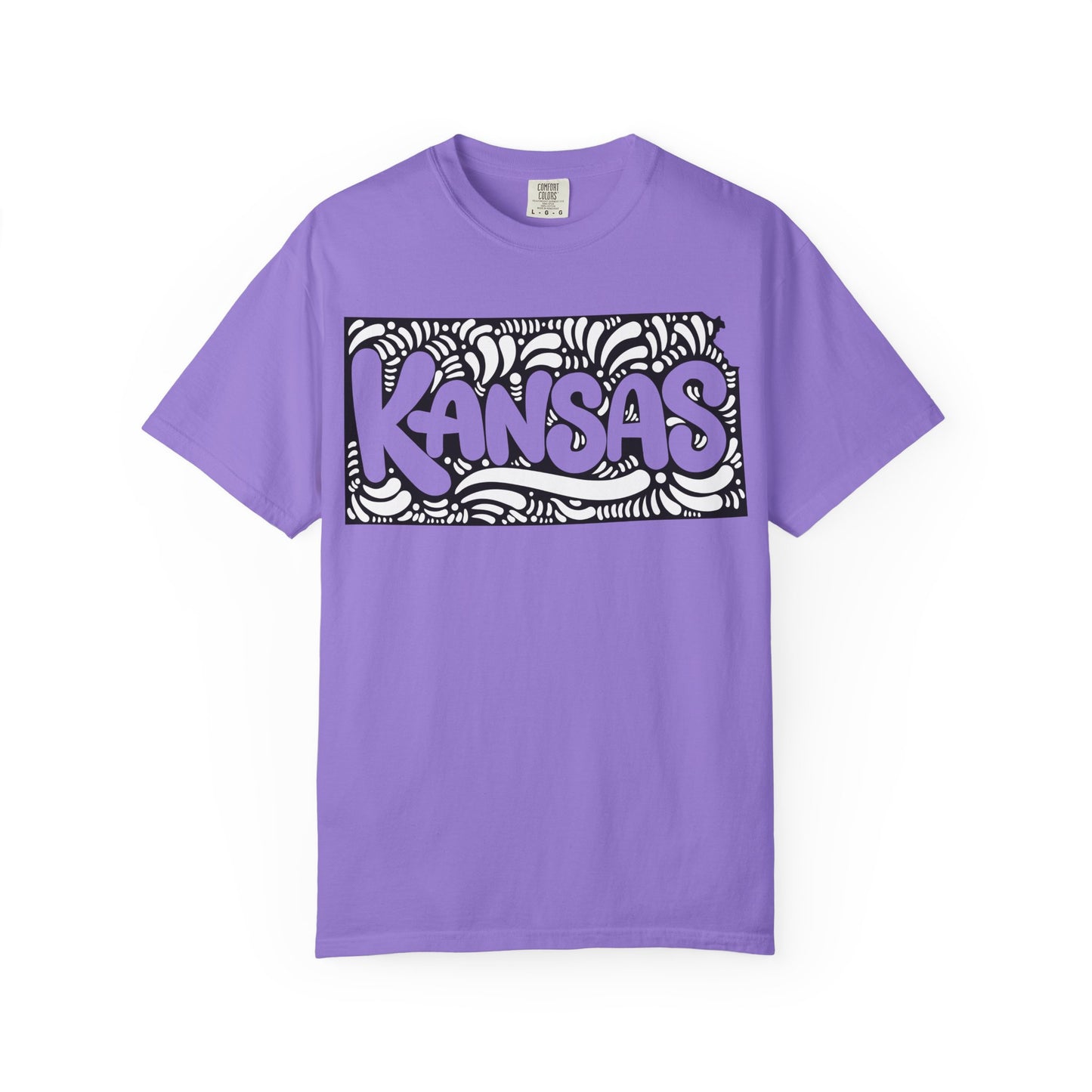 Kansas "Woodcut Series" T-Shirt - 14 Colors in 7 Sizes Available!
