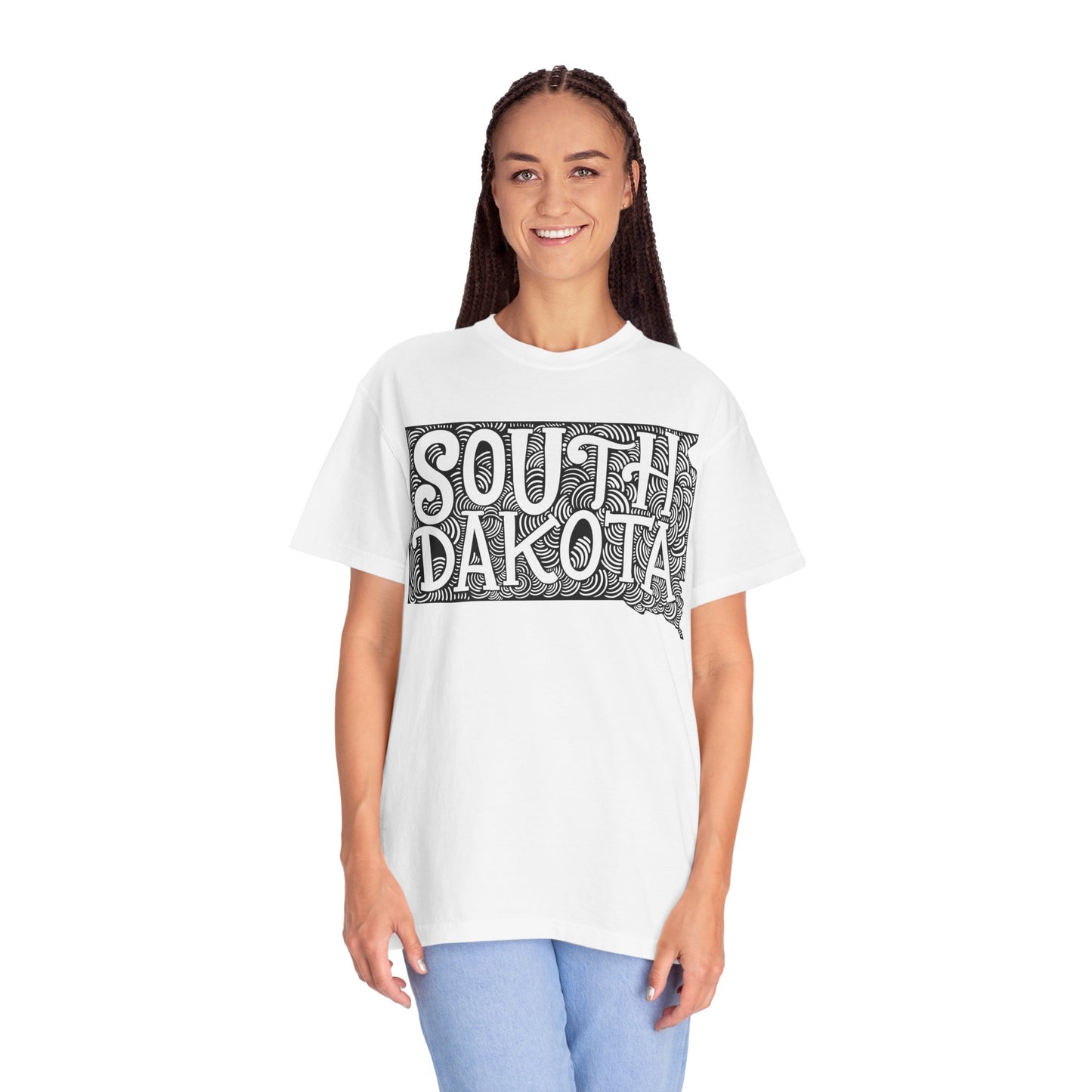 South Dakota "Woodcut Series" T-Shirt - 14 Colors in 7 Sizes Available!