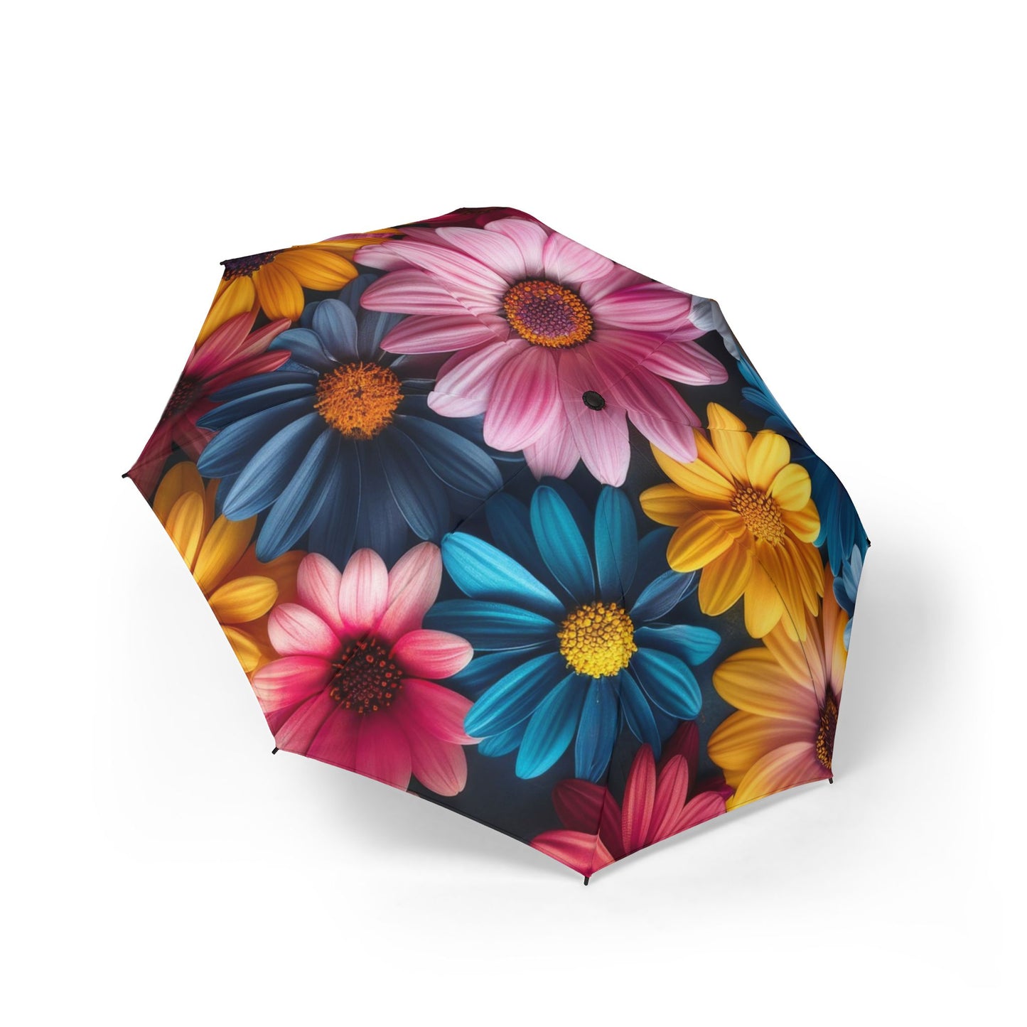 Colorful Bouquet of Rainbow Daisies 48" Semi-Automatic Foldable Umbrella