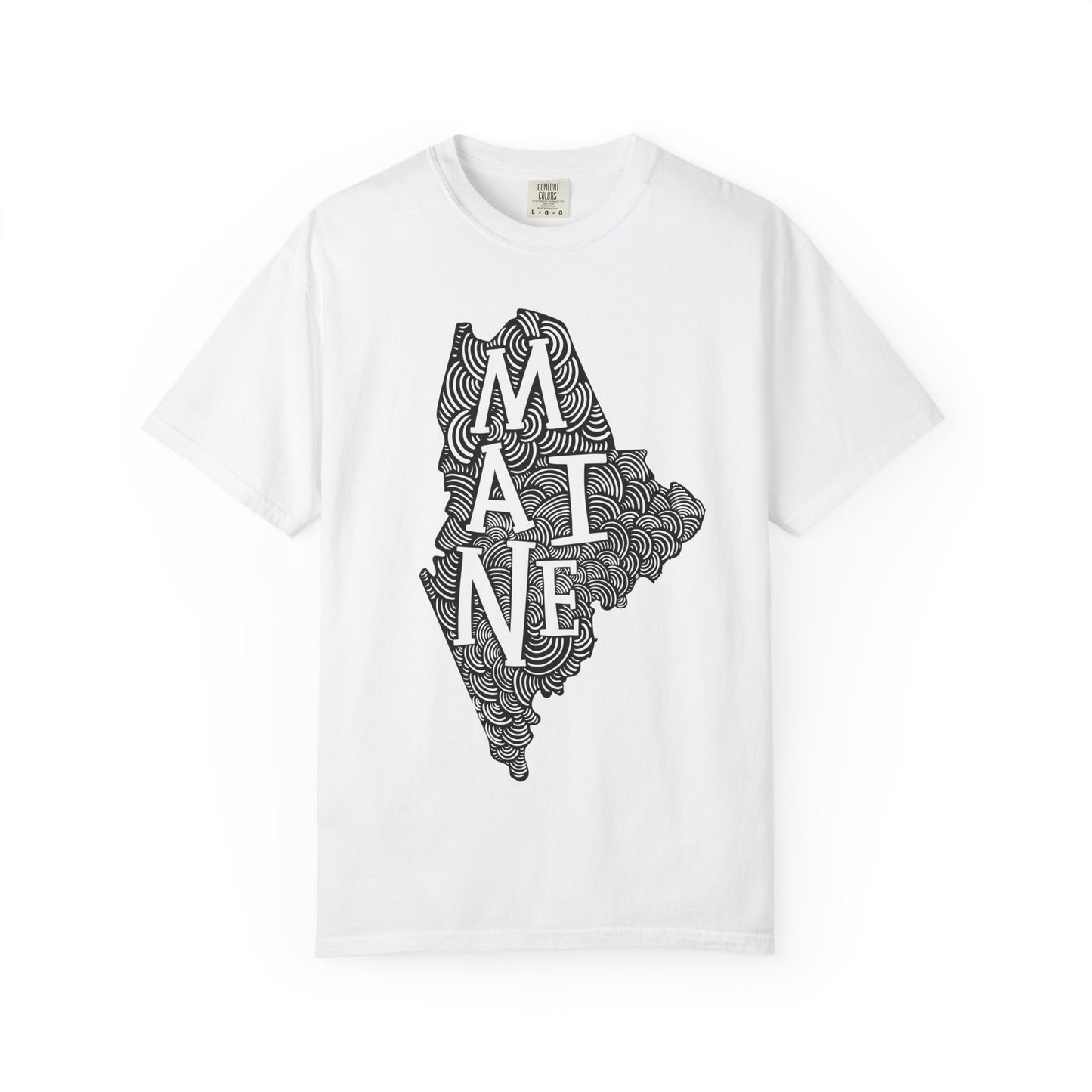 Maine "Woodcut Series" T-Shirt - 14 Colors in 7 Sizes Available!