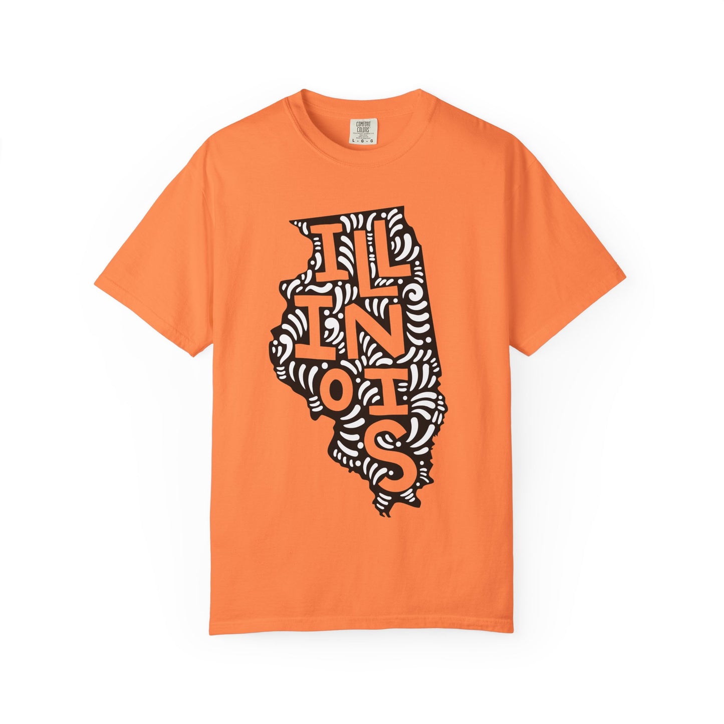 Illinois "Woodcut Series" T-Shirt - 14 Colors in 7 Sizes Available!
