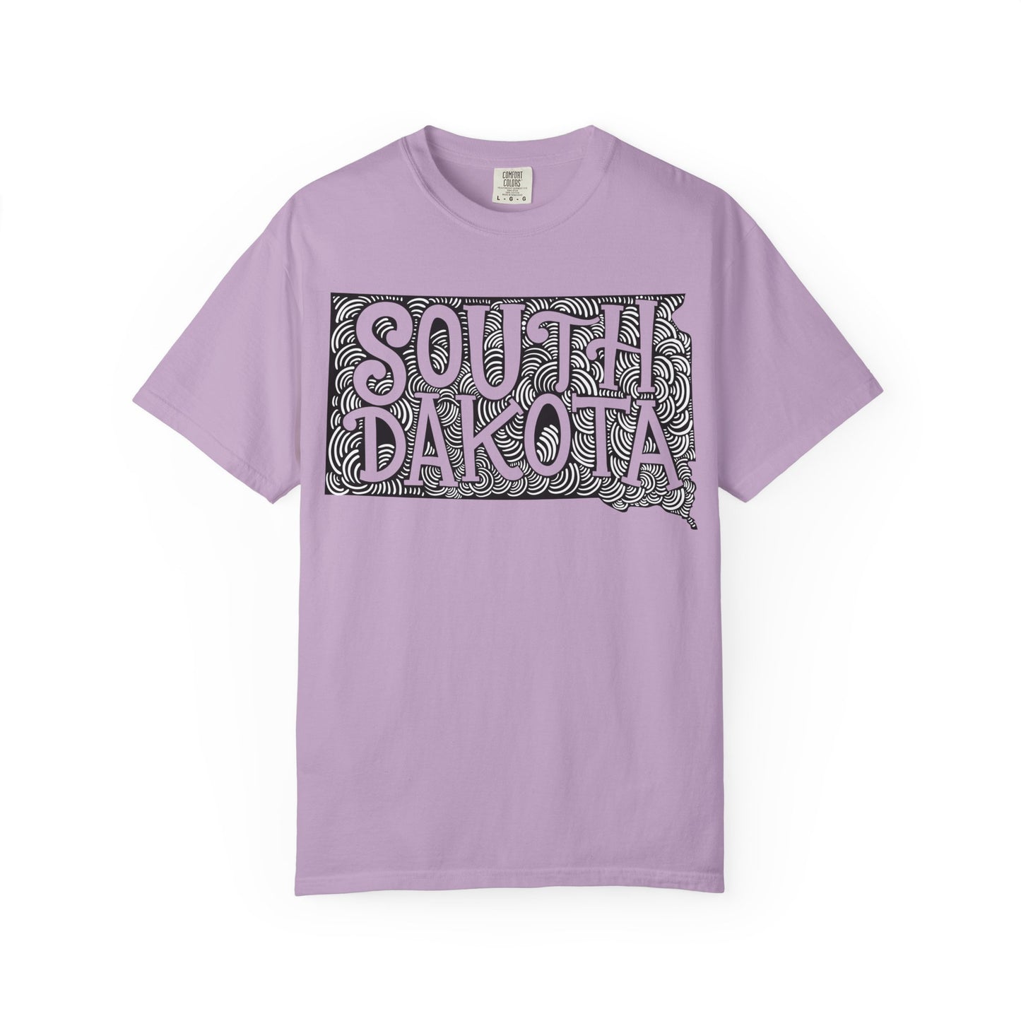 South Dakota "Woodcut Series" T-Shirt - 14 Colors in 7 Sizes Available!