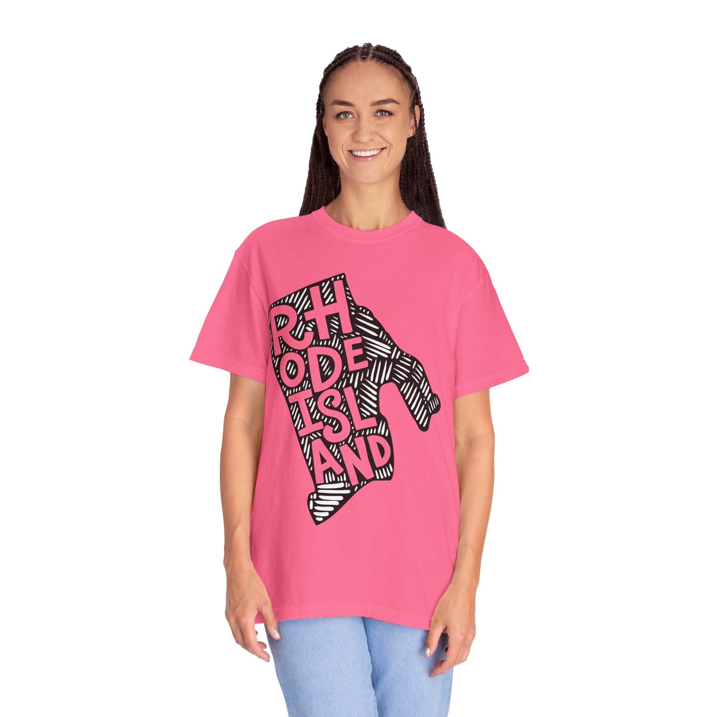 Rhode Island "Woodcut Series" T-Shirt - 14 Colors in 7 Sizes Available!