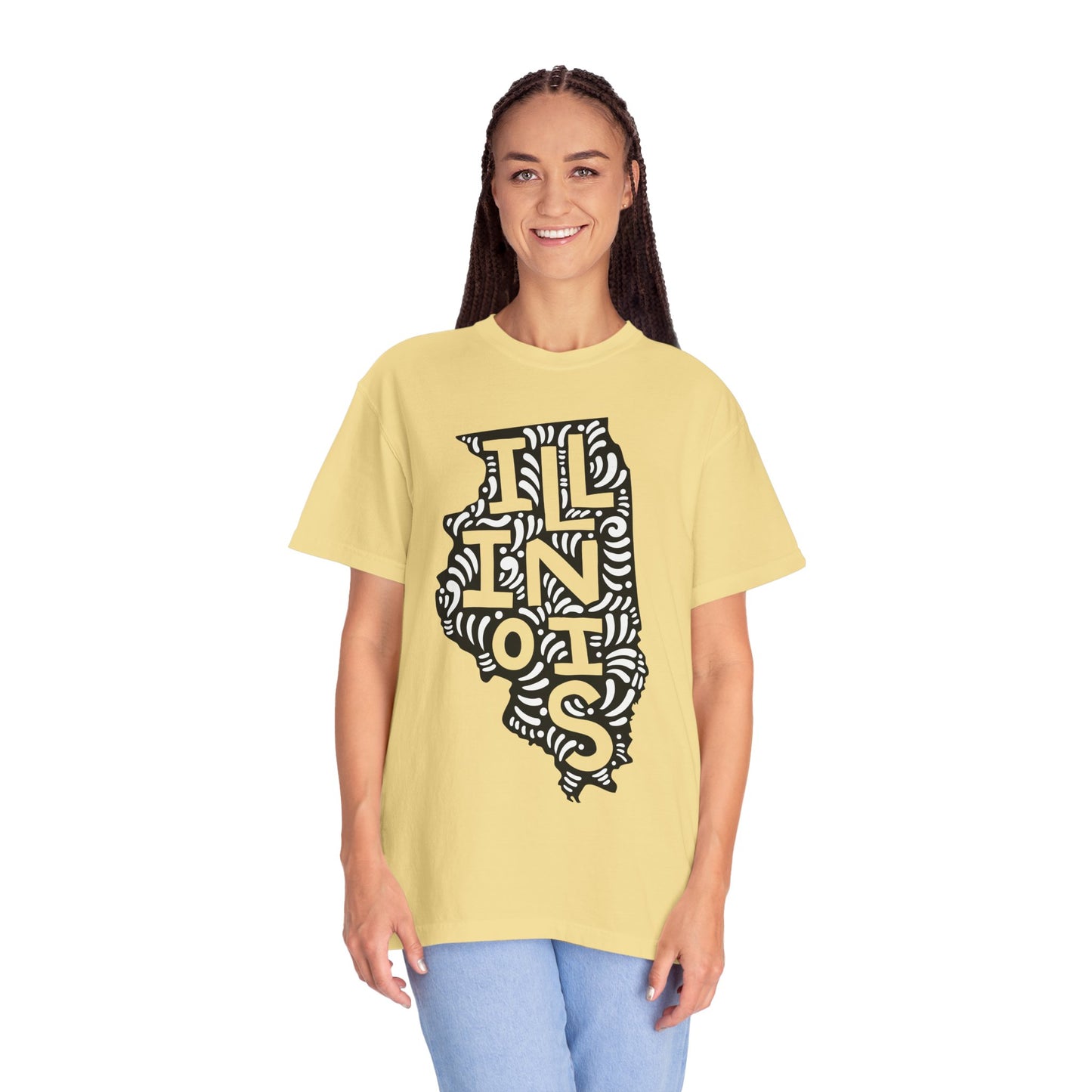 Illinois "Woodcut Series" T-Shirt - 14 Colors in 7 Sizes Available!