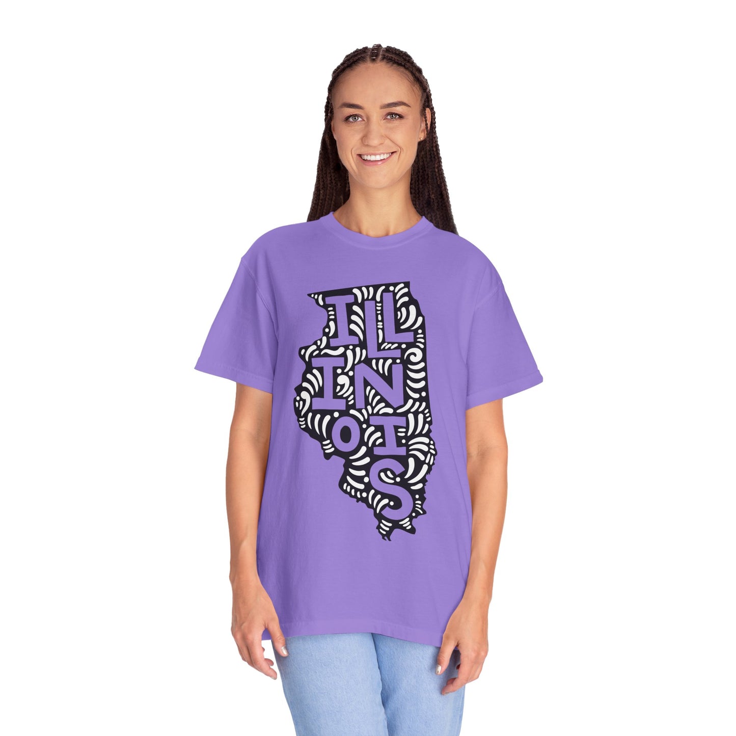 Illinois "Woodcut Series" T-Shirt - 14 Colors in 7 Sizes Available!